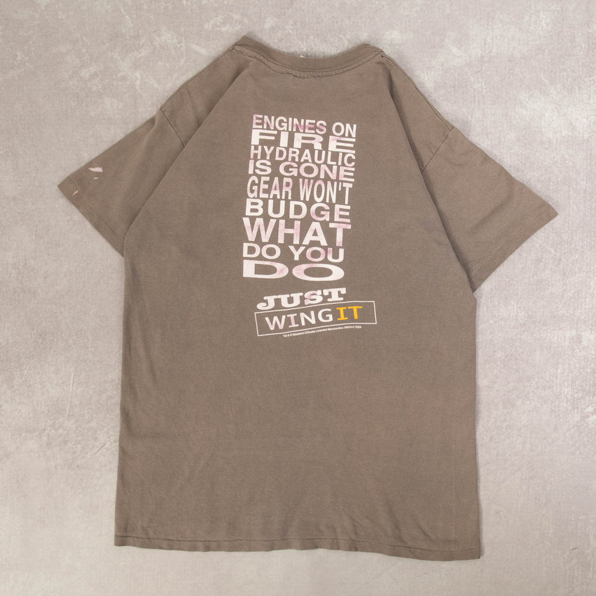 MEN'S VINTAGE 1990S JUST WING IT SINGLE STITCH T-SHIRT - X-LARGE