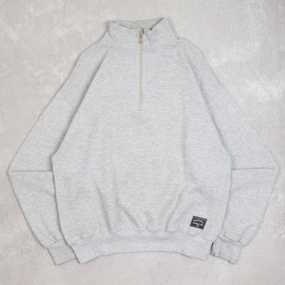 90s USA製 Russell athletic sweat L MEN'S VINTAGE 1990S RUSSELL ATHLETIC QUARTER ZIP SWEATSHIRT