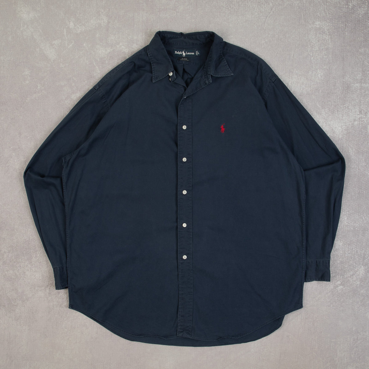 MEN'S VINTAGE 1990S RALPH LAUREN BLAKE LOGO SHIRT - X-LARGE