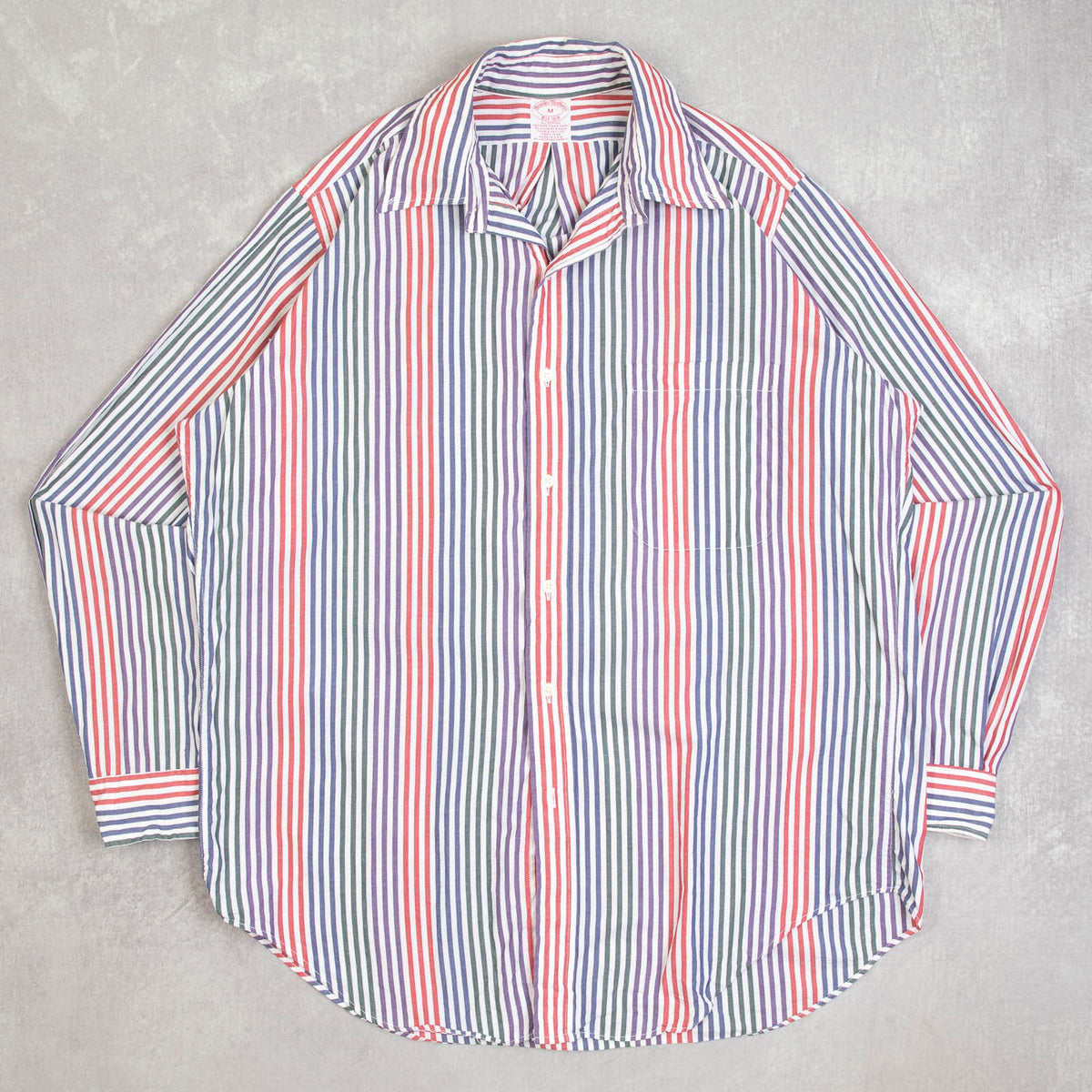 MEN'S VINTAGE 1990S BROOKS BROTHERS STRIPED LONG SLEEVE SHIRT
