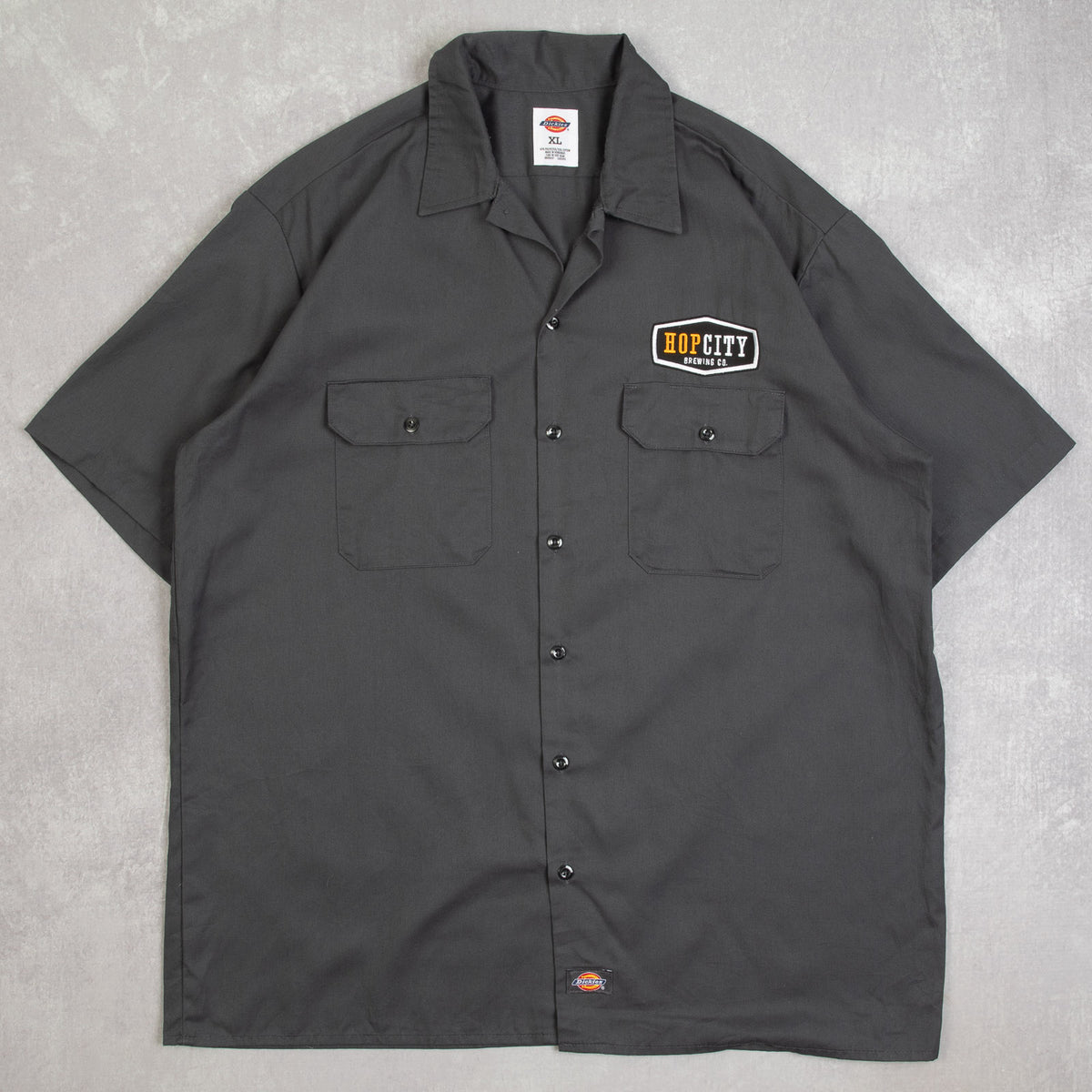 MEN'S VINTAGE DICKIES HOP CITY SHORT SLEEVE WORKWEAR SHIRT - X