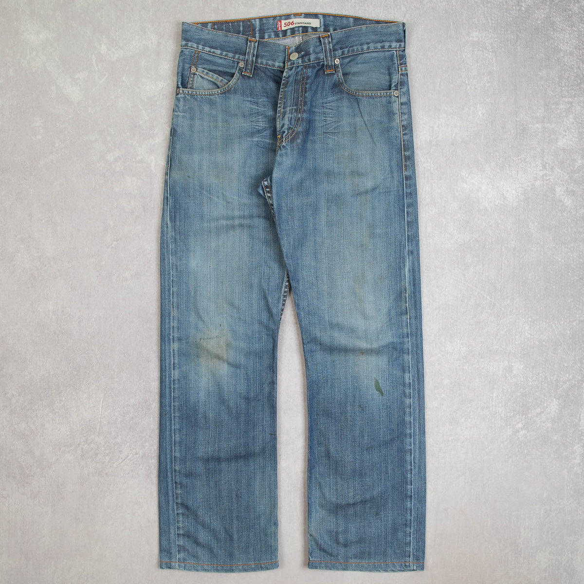 MEN'S VINTAGE LEVI'S 506 RELAXED FIT FADER JEANS - W32 X L29