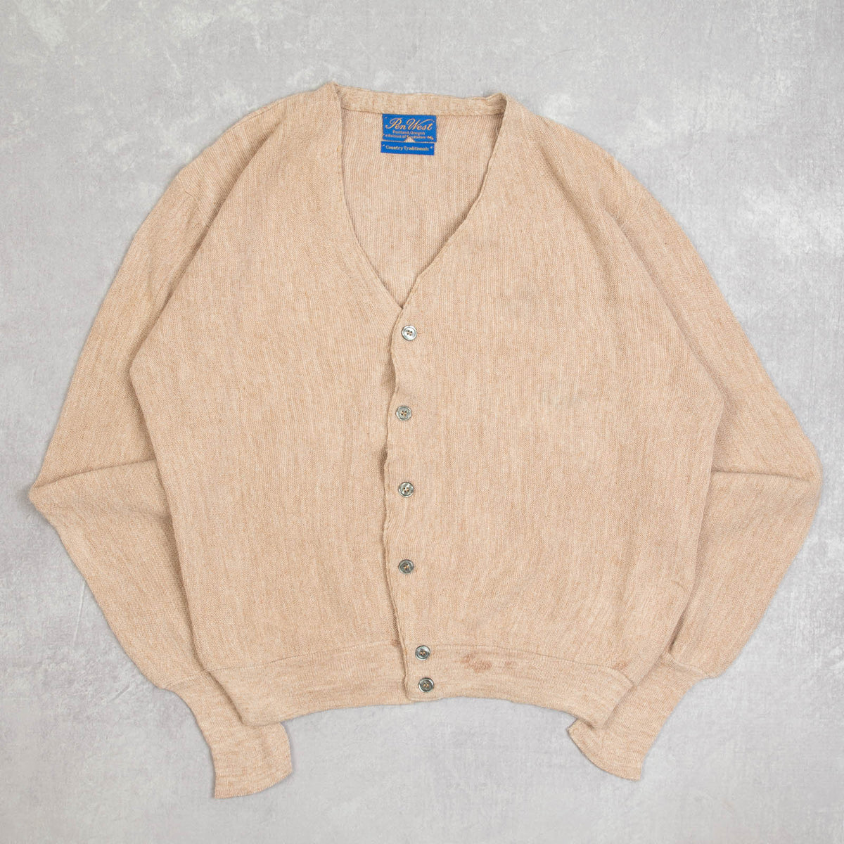 トップス 90s old play boy acrylic cardigan knit MEN'S VINTAGE 1990S BOXY KNITTED CARDIGAN - MEDIUM – North Workshop