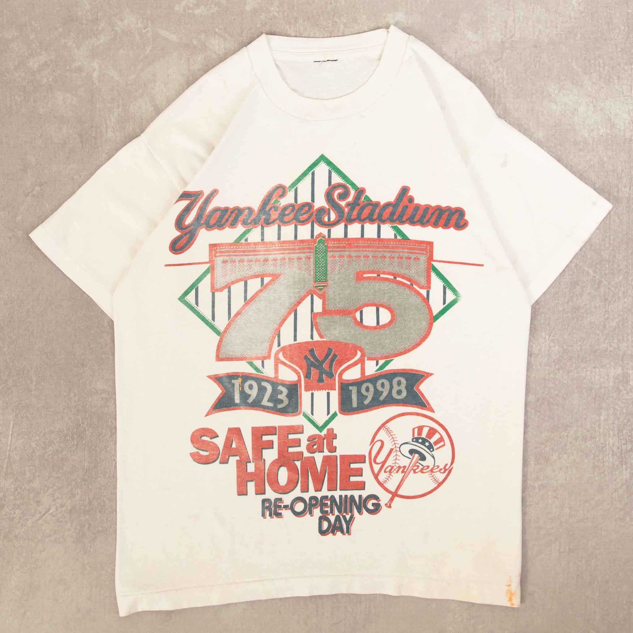 MEN'S VINTAGE 1998 NEW YORK YANKEES SINGLE STITCH T-SHIRT LARGE