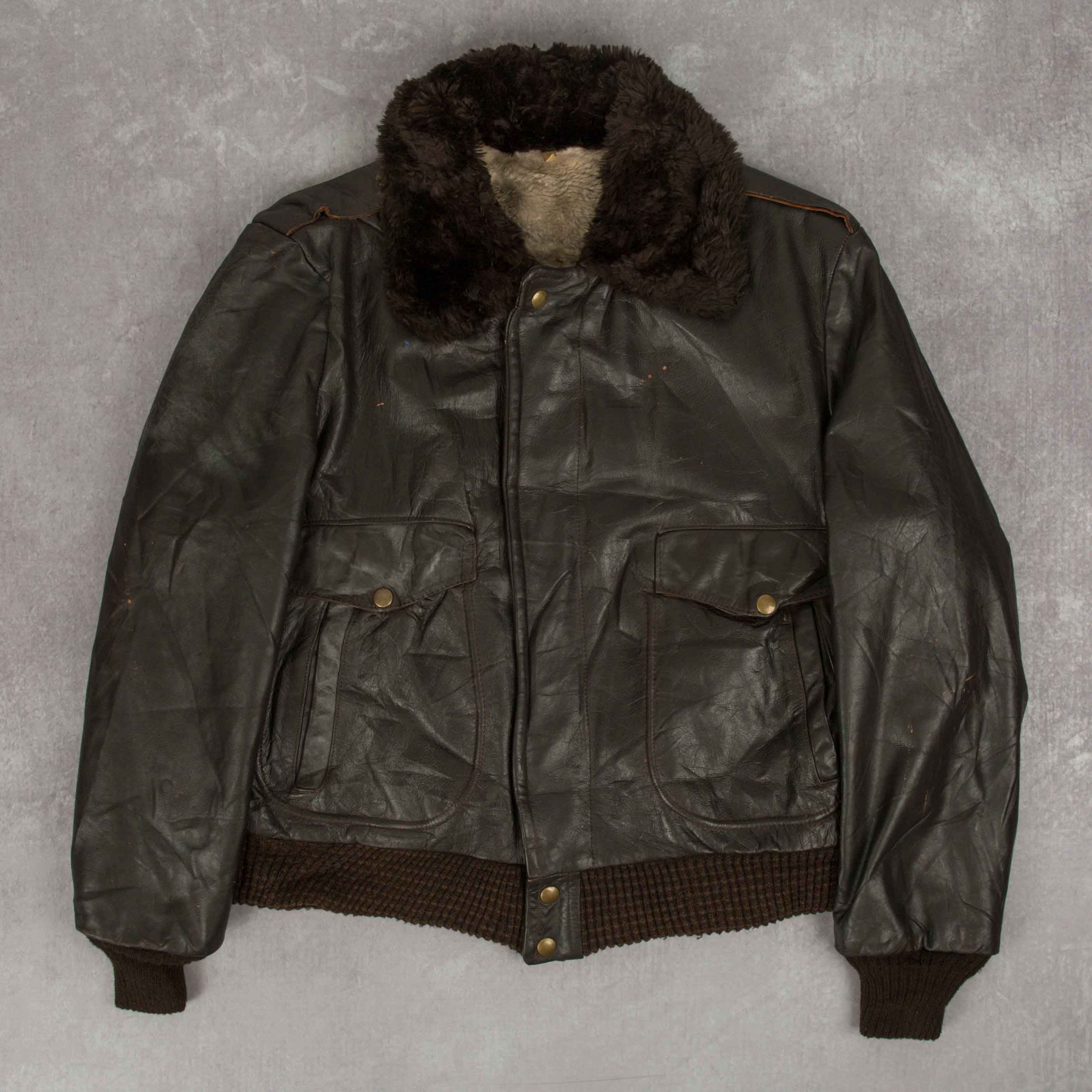 1980 leather bomber jacket online