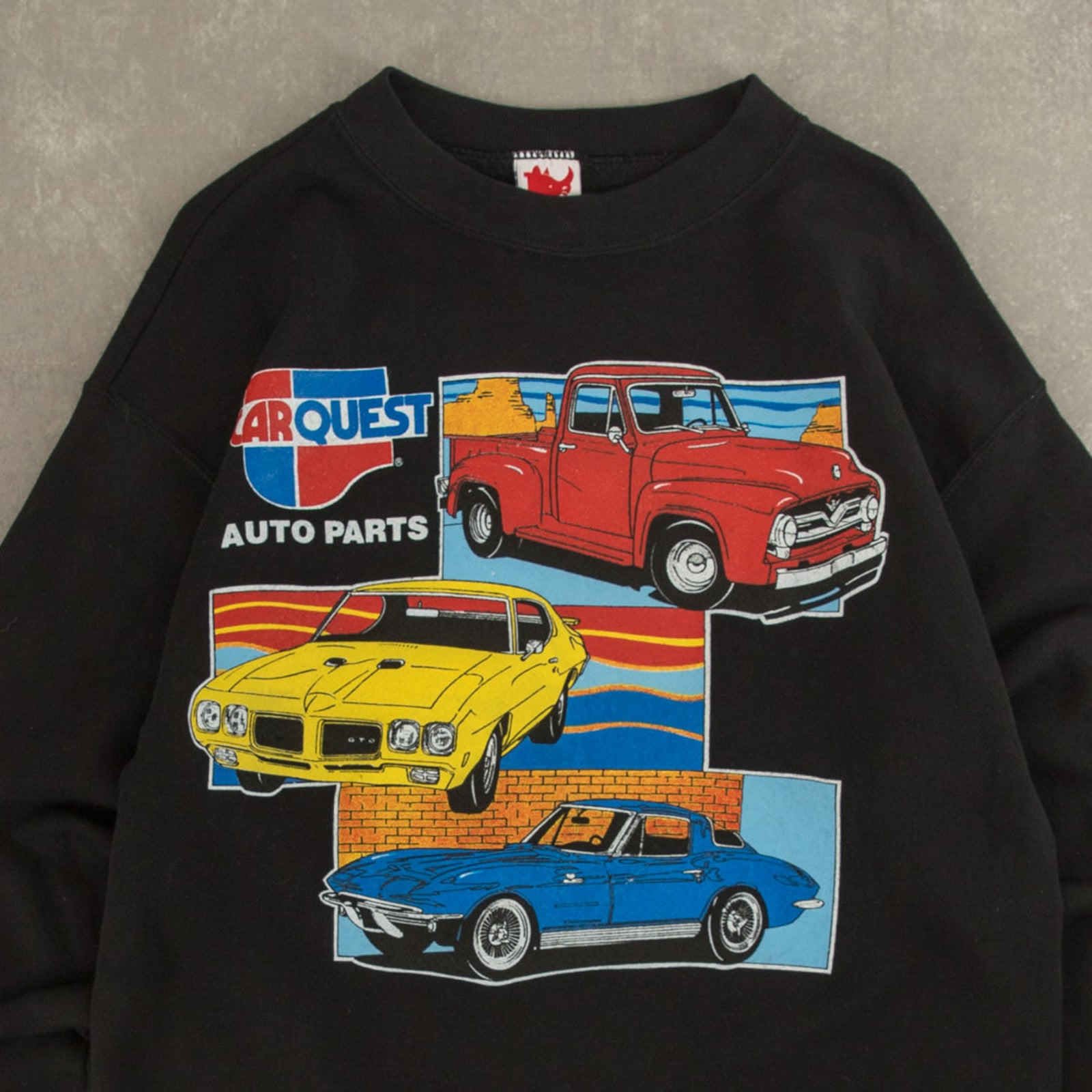 MEN'S VINTAGE 1990S CARQUEST GRAPHIC SWEATSHIRT LARGE North