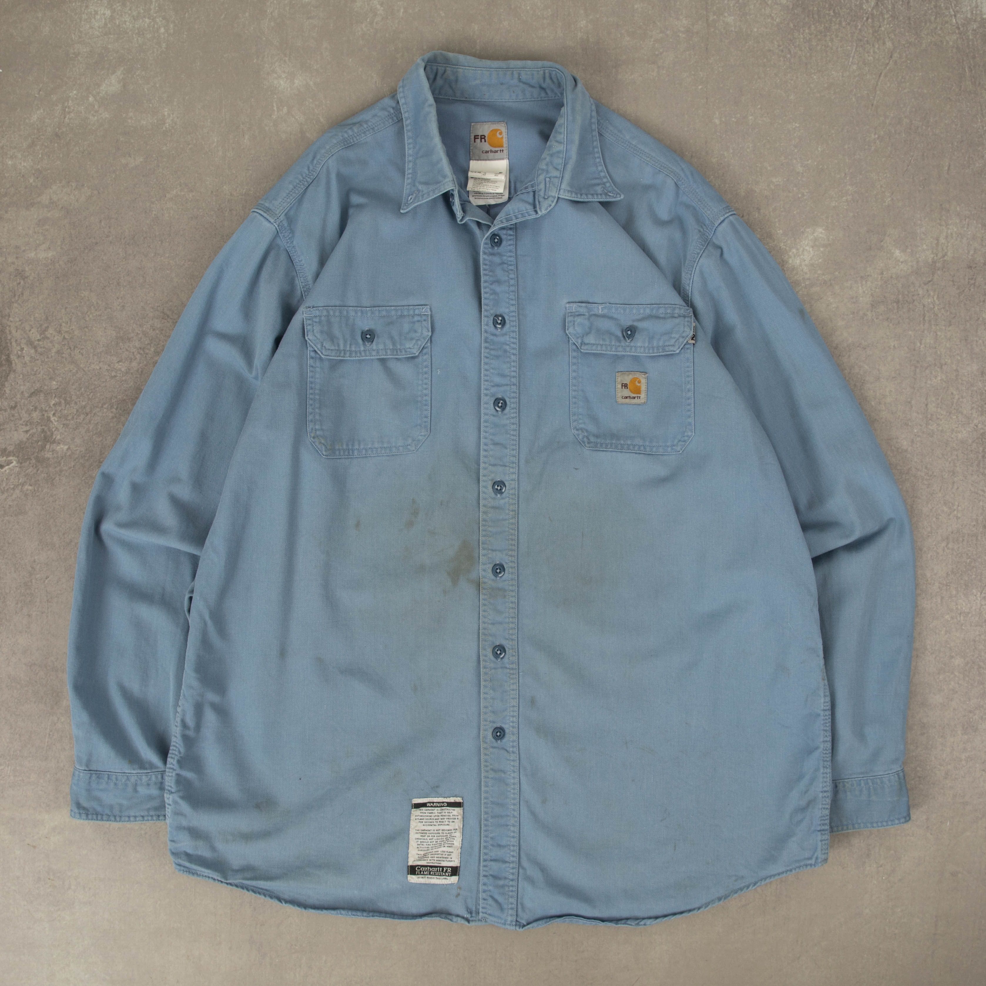 MEN S VINTAGE CARHARTT WORKWEAR SHIRT X LARGE North Workshop