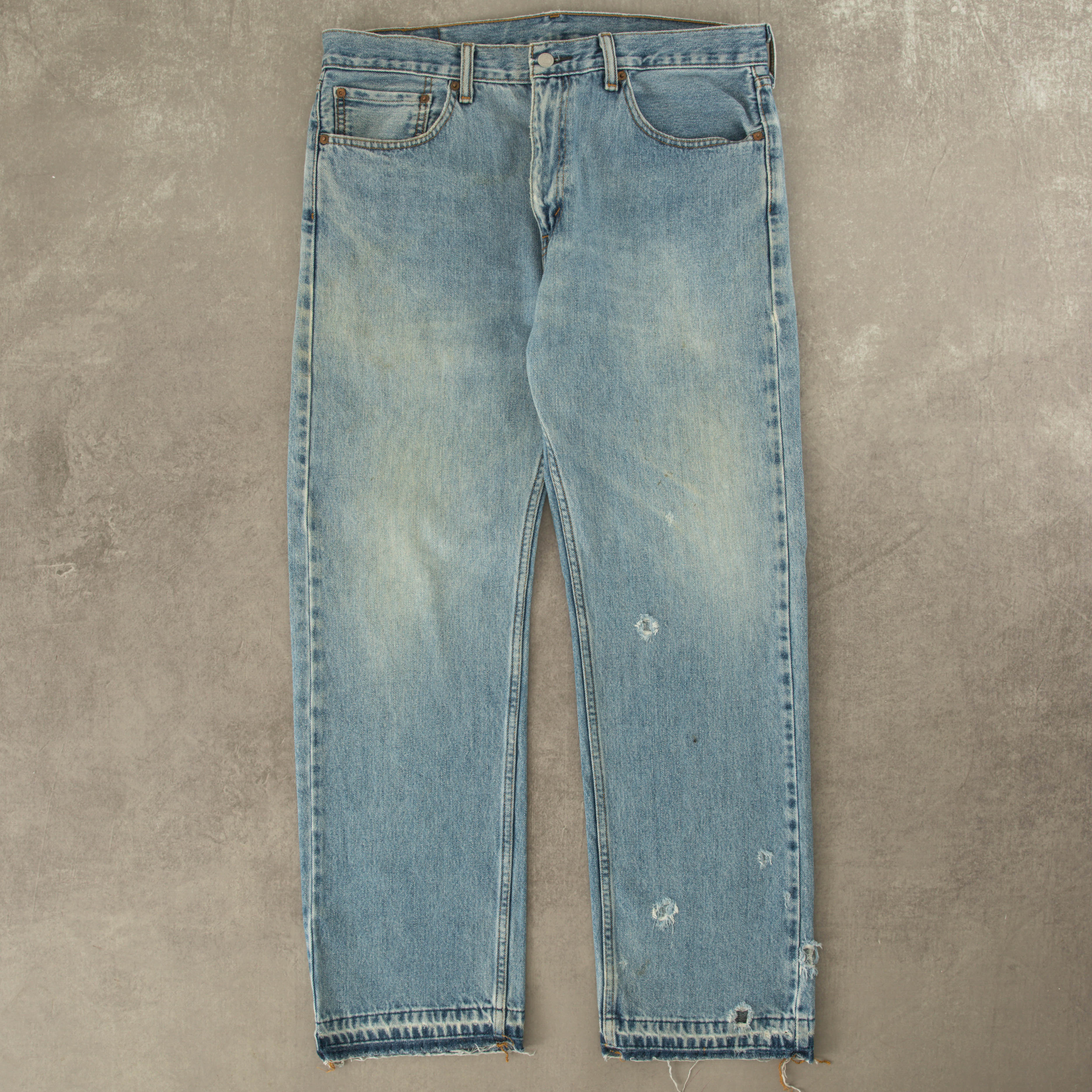 Released hem jeans hotsell