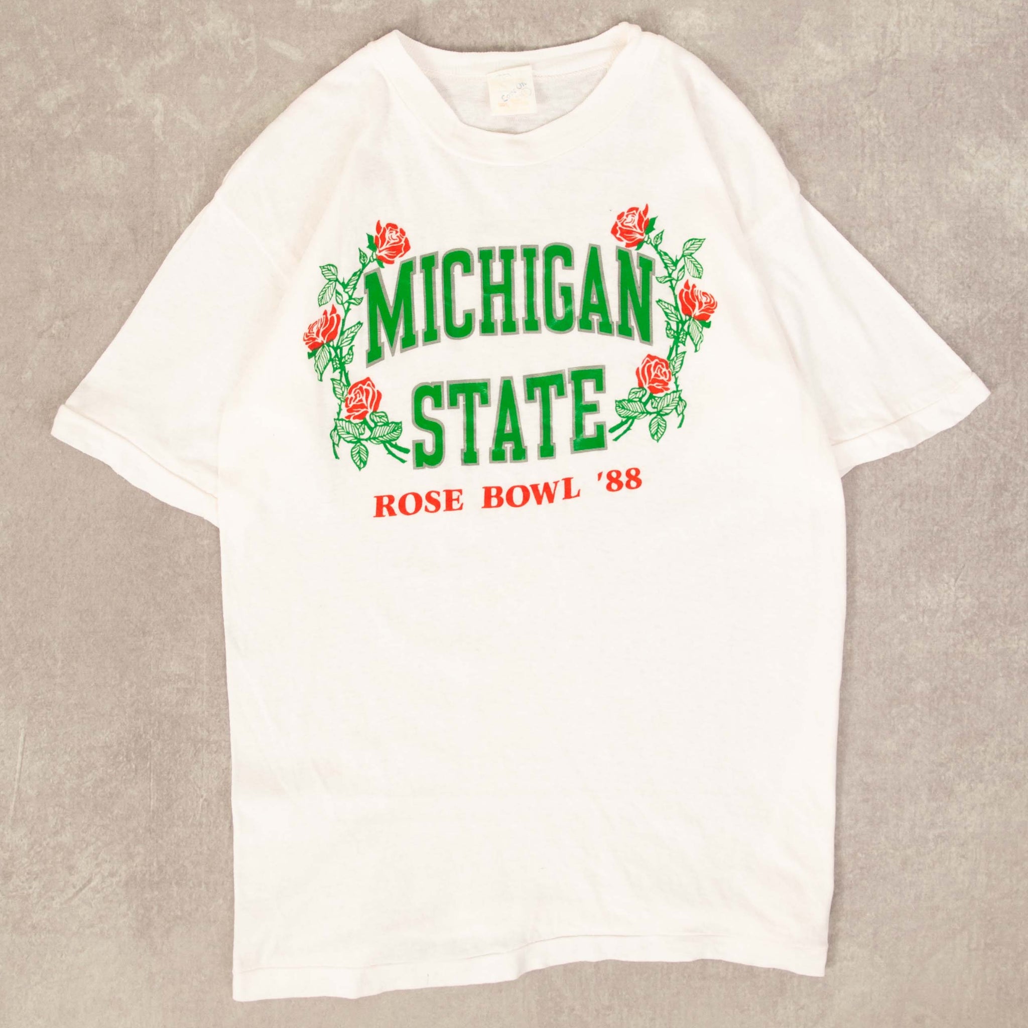 WOMEN'S VINTAGE 1988 MICHIGAN STATE ROSE BOWL SINGLE STITCH T
