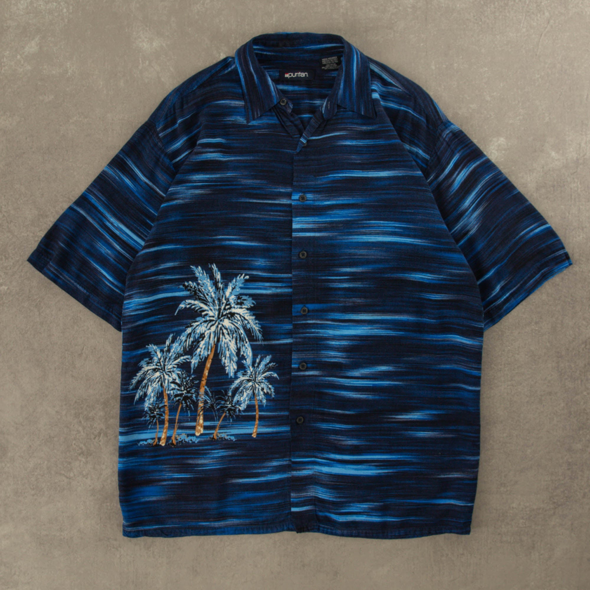 Palm Leaf Hawaiian Shirt (M) – Sunbeam Vintage