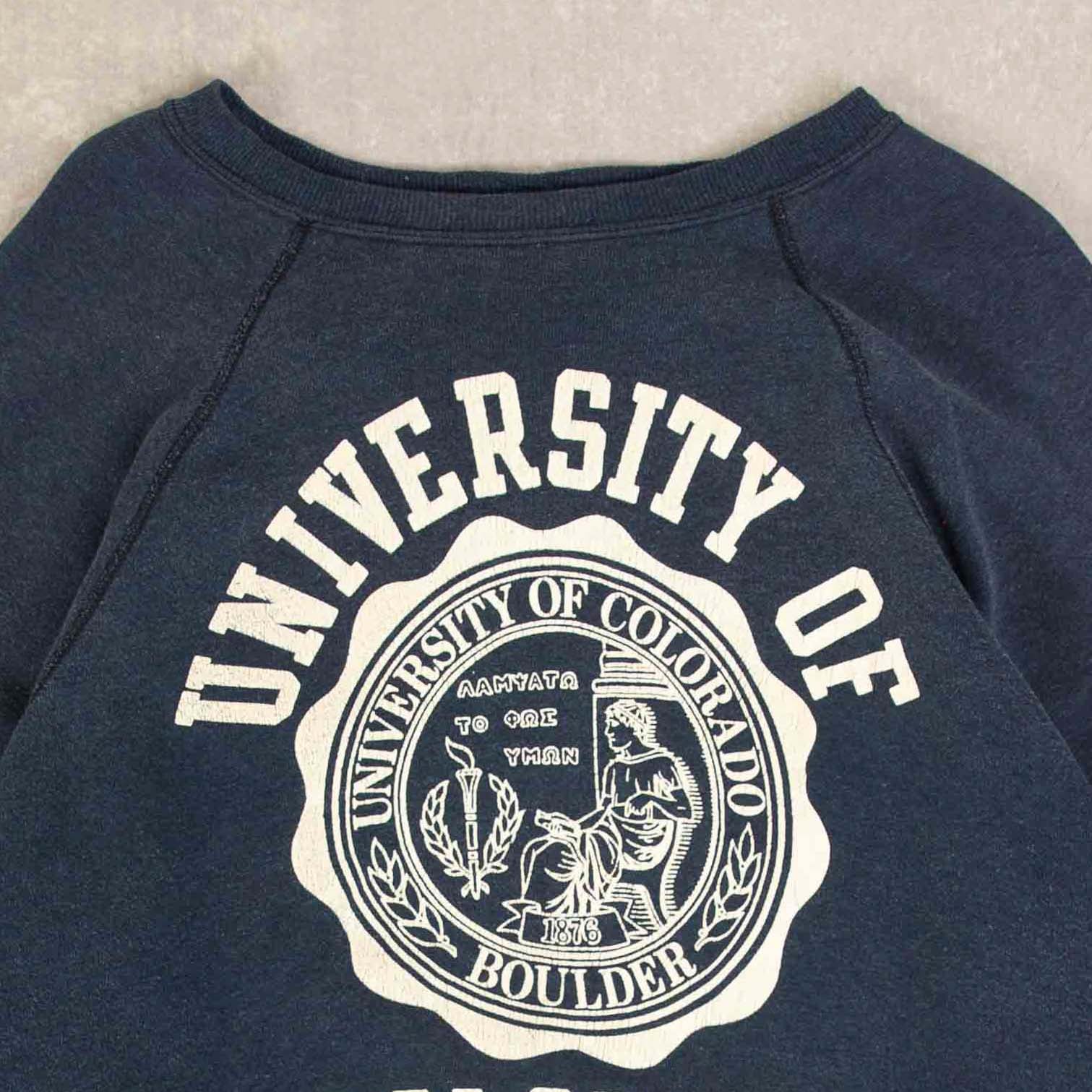 1980's Vintage University Of Colorado Sweatshirt Apparel