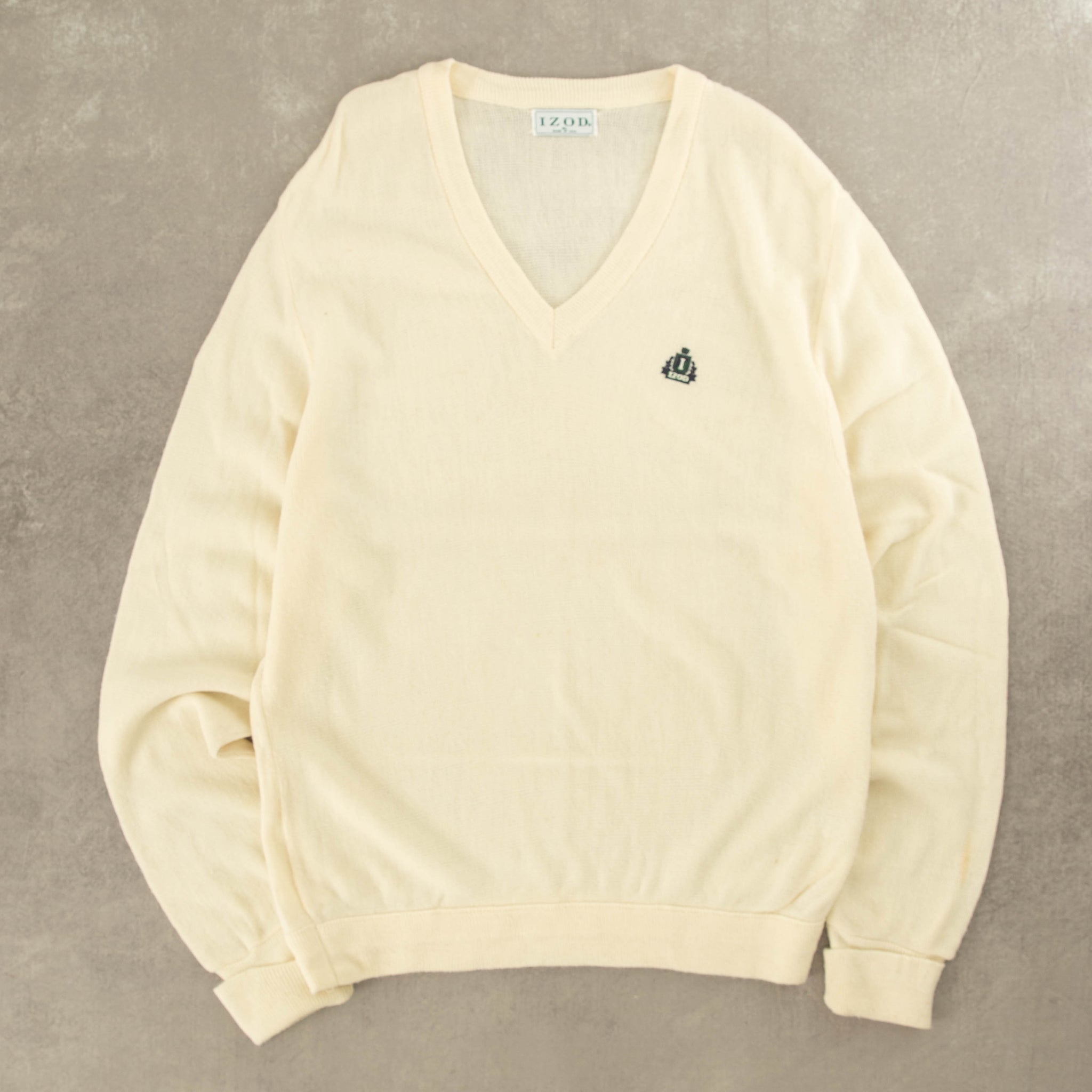 MEN S VINTAGE 1990S IZOD KNITTED JUMPER X LARGE North Workshop