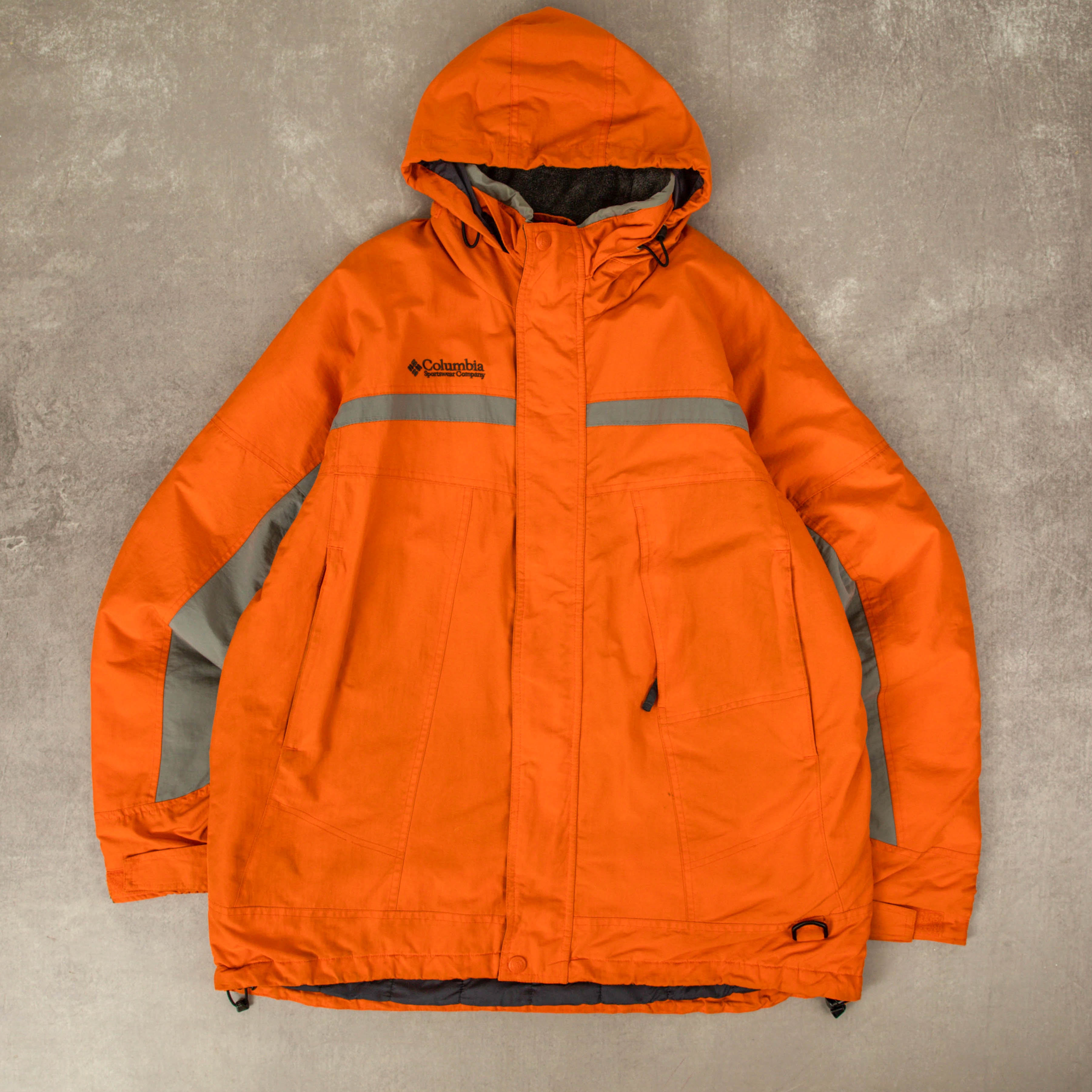 MEN S VINTAGE COLUMBIA HOODED RAIN JACKET LARGE North Workshop