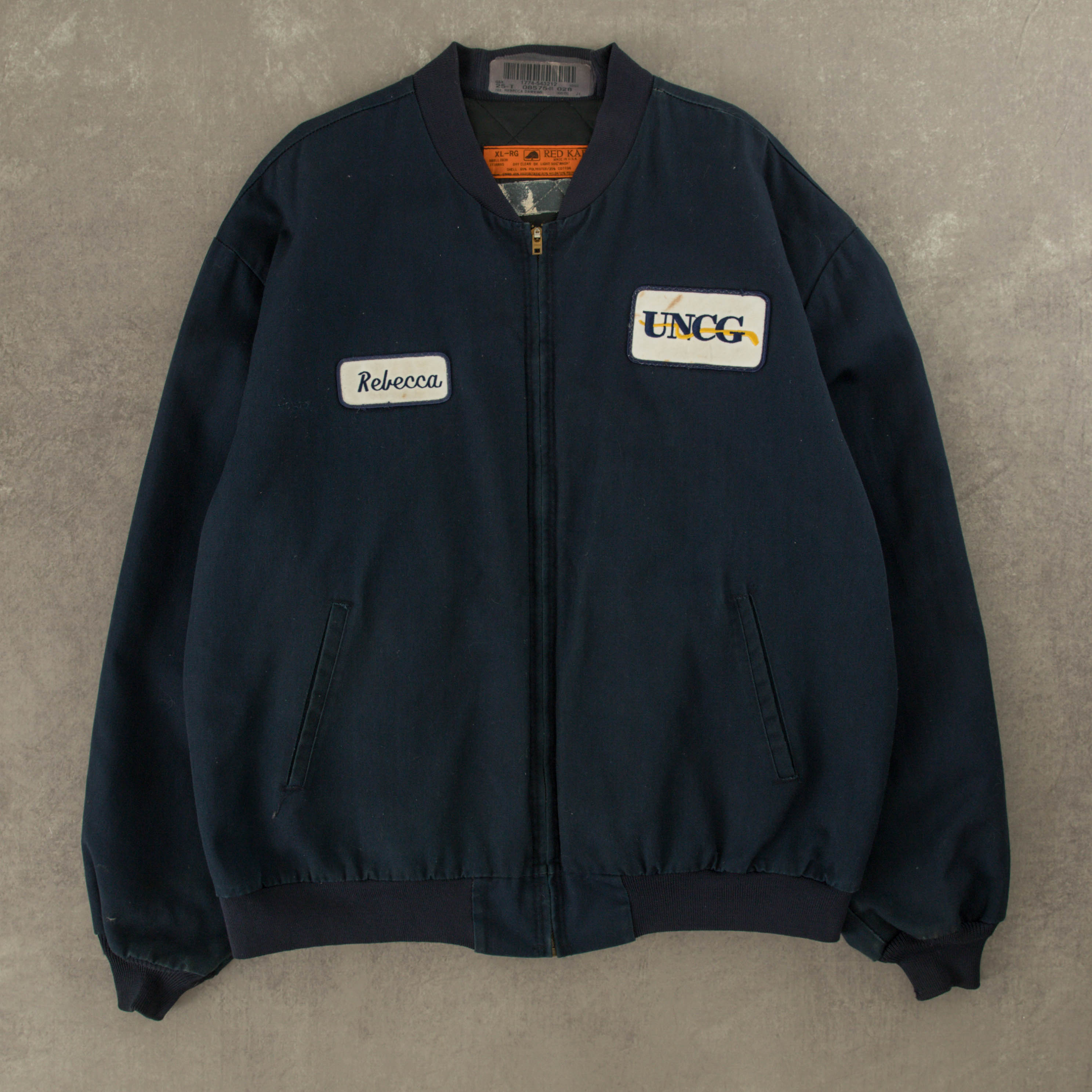 MEN S VINTAGE RED KAP WORKER BOMBER JACKET X LARGE