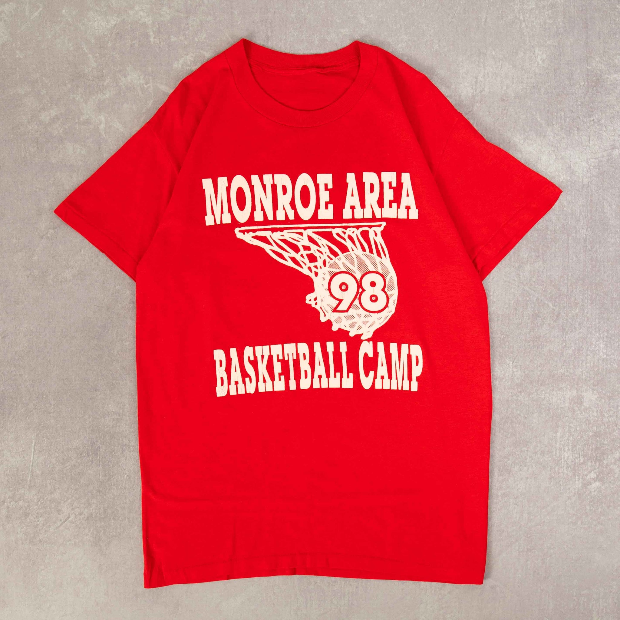 MEN'S VINTAGE 1998 MONROE BASKETBALL CAMP SINGLE STITCH T-SHIRT