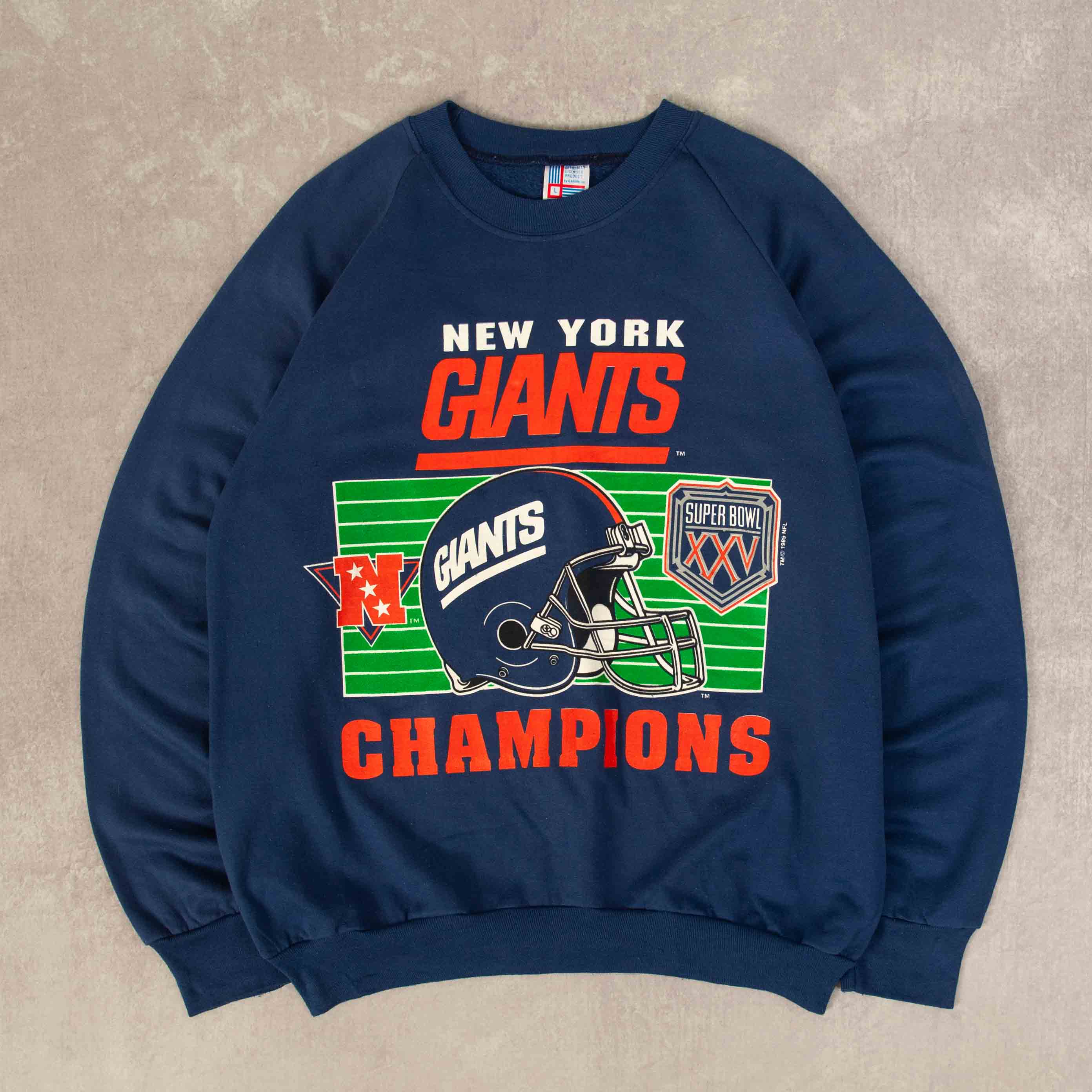 MEN'S VINTAGE 1991 NEW YORK GIANTS XXV SUPER BOWL RAGLAN SWEATSHIRT - –  North Workshop