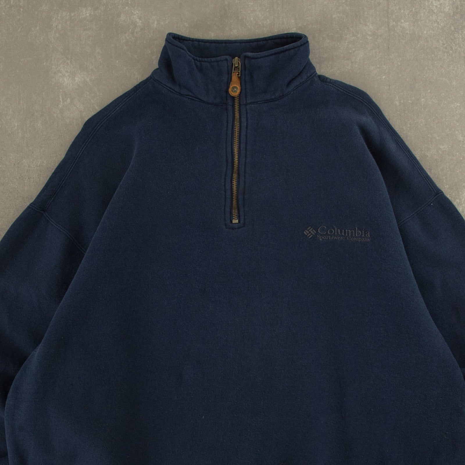 MEN'S VINTAGE COLUMBIA QUARTER ZIP SWEATSHIRT LARGE North