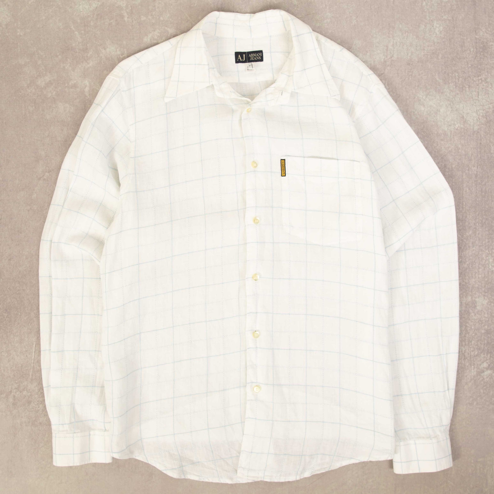 90s Armani Jeans　Pure Linen Shirts 90s Armani Jeans Pure Linen Shirts 90s Armani Jeans Pure