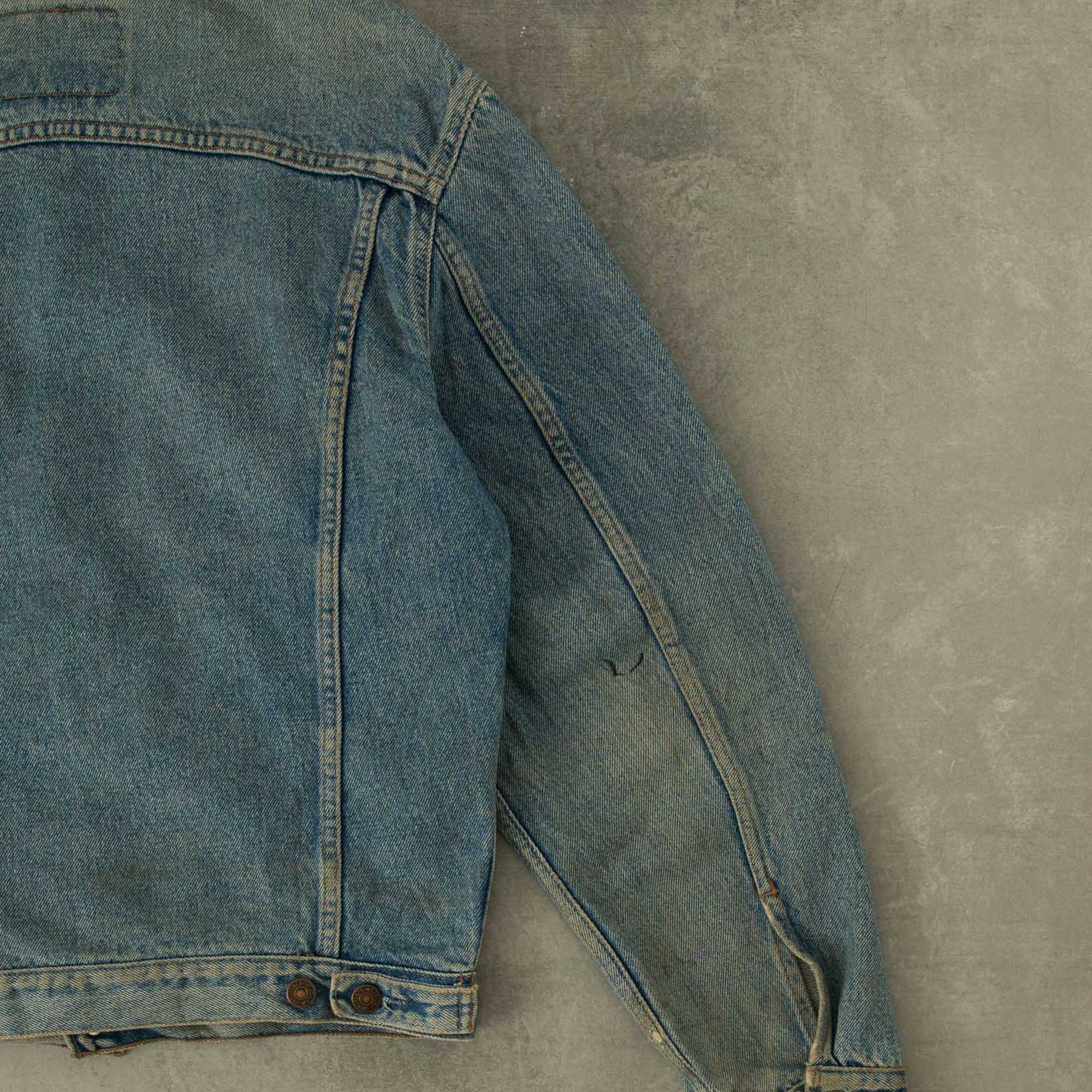 Mens small denim jacket best sale