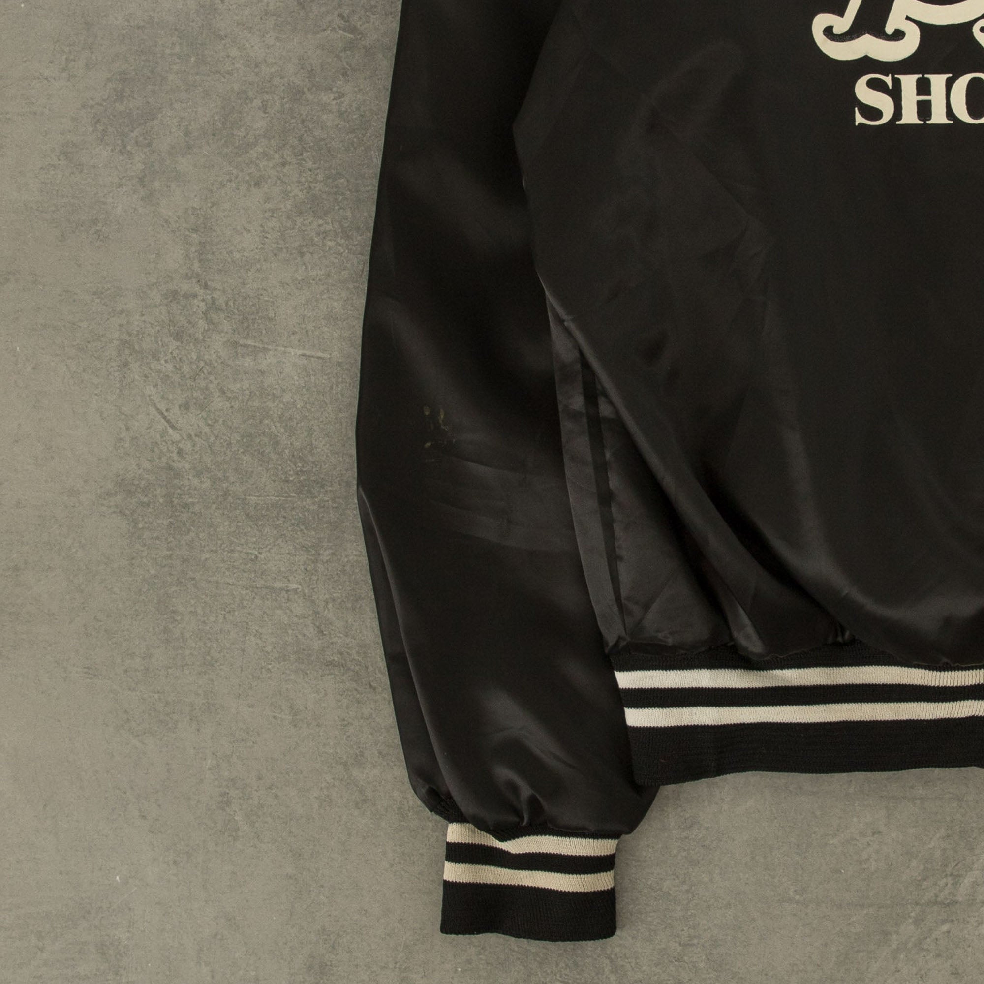 Mens satin varsity jacket top