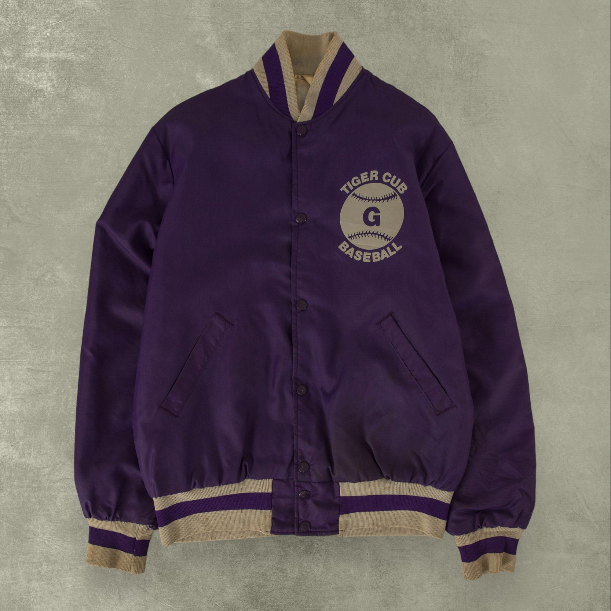 Varsity jacket 80s top