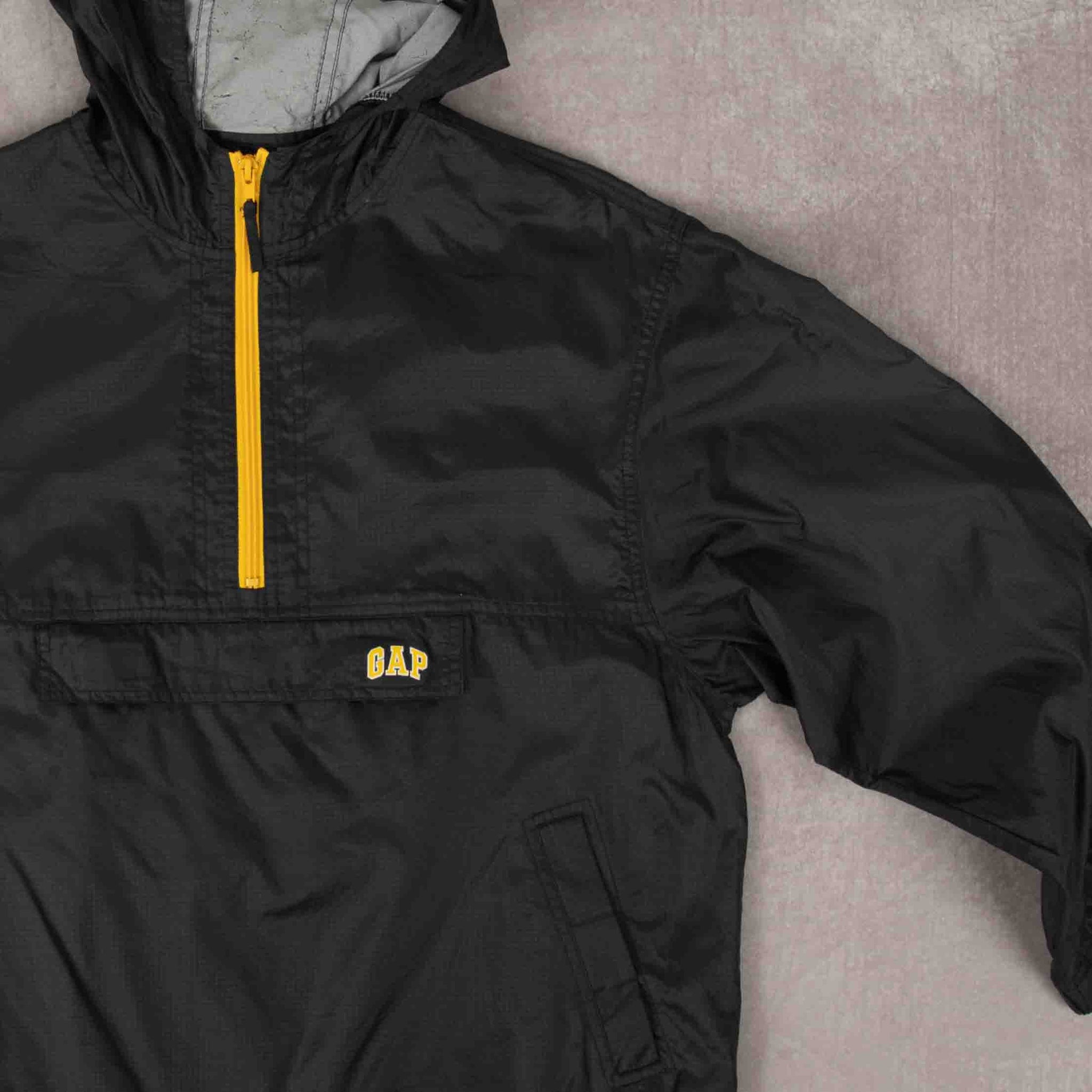 MEN'S VINTAGE GAP HALF ZIP HOODED JACKET - SMALL – North Workshop