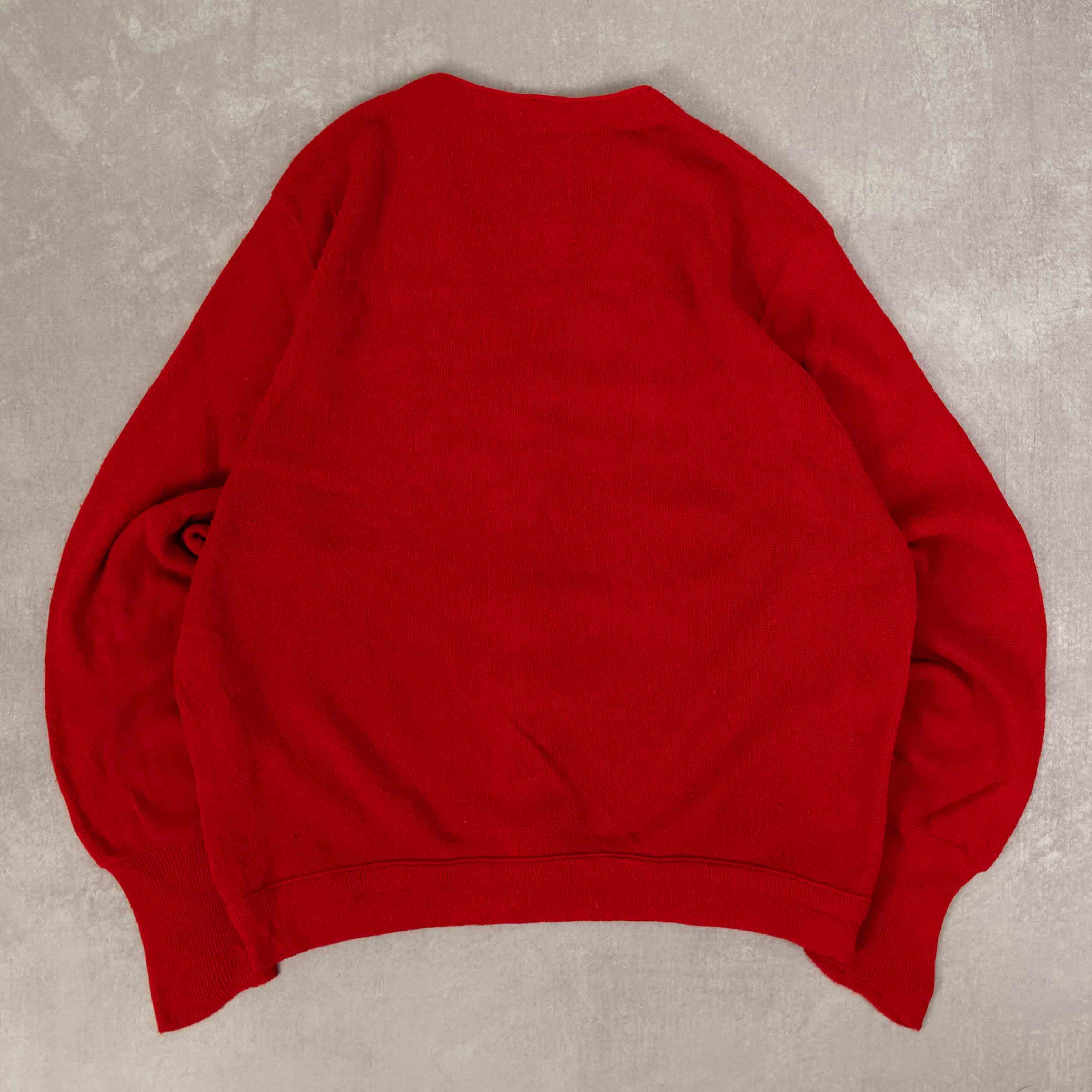 MEN S VINTAGE 1990S IZOD KNITTED CARDIGAN LARGE North Workshop