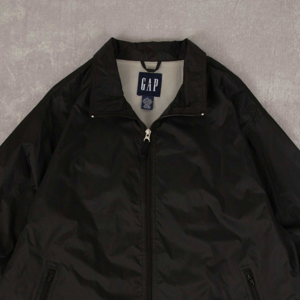 MEN'S VINTAGE 1990S GAP FULL ZIP NYLON JACKET - LARGE