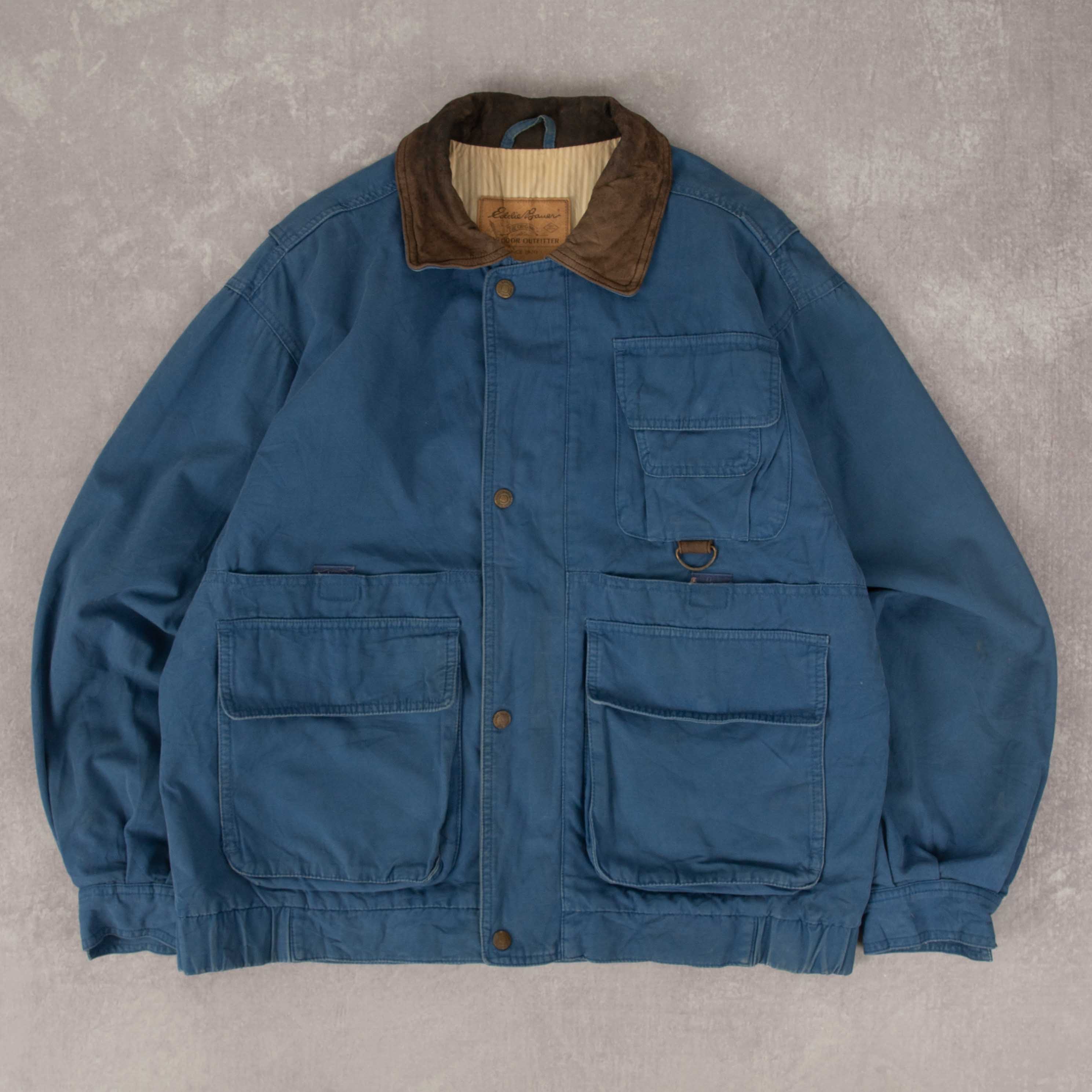 MEN'S VINTAGE 1990S EDDIE BAUER BOXY UTILITY JACKET - SMALL