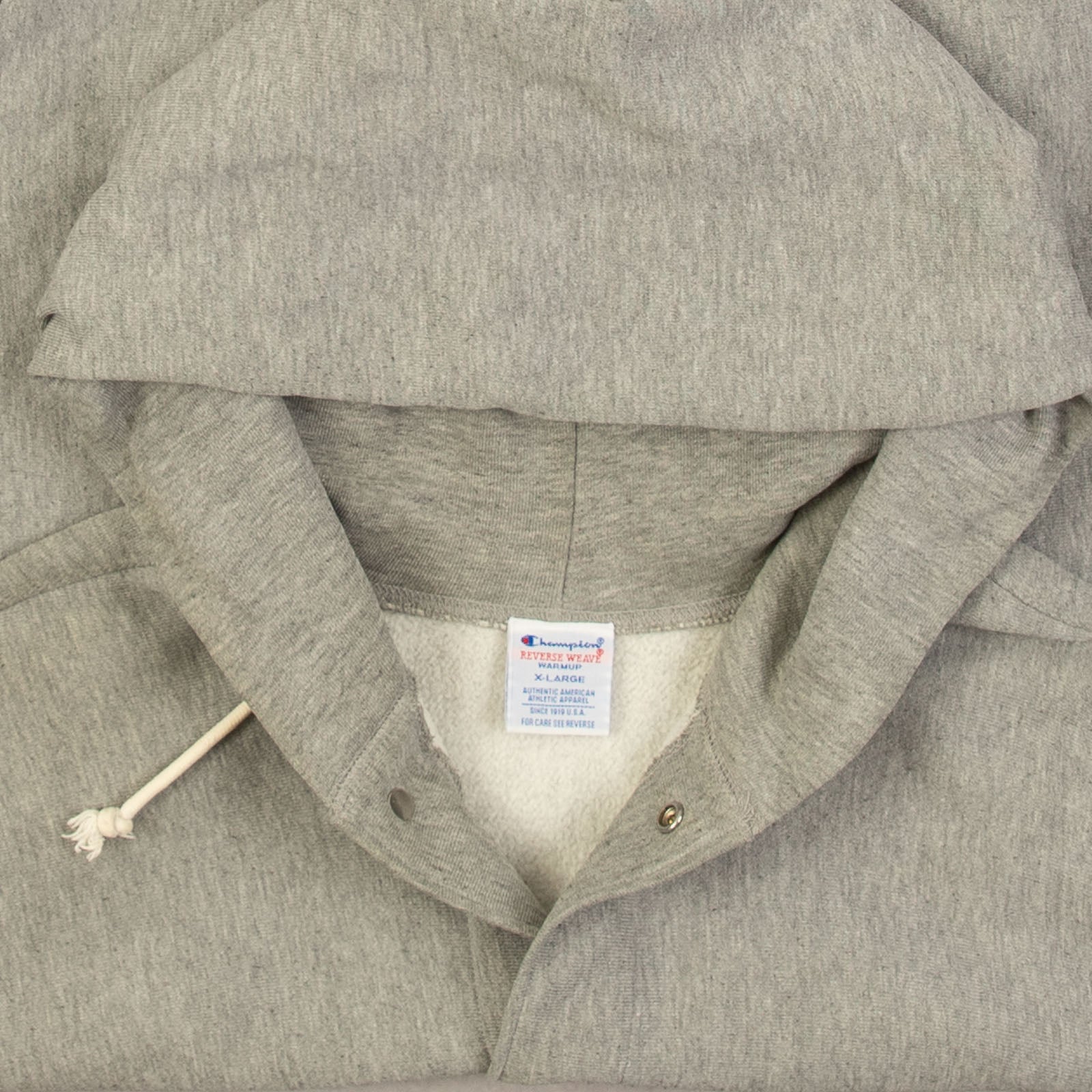 MEN'S VINTAGE 1980S CHAMPION HOODED VARSITY SLEEVE SWEATSHIRT X