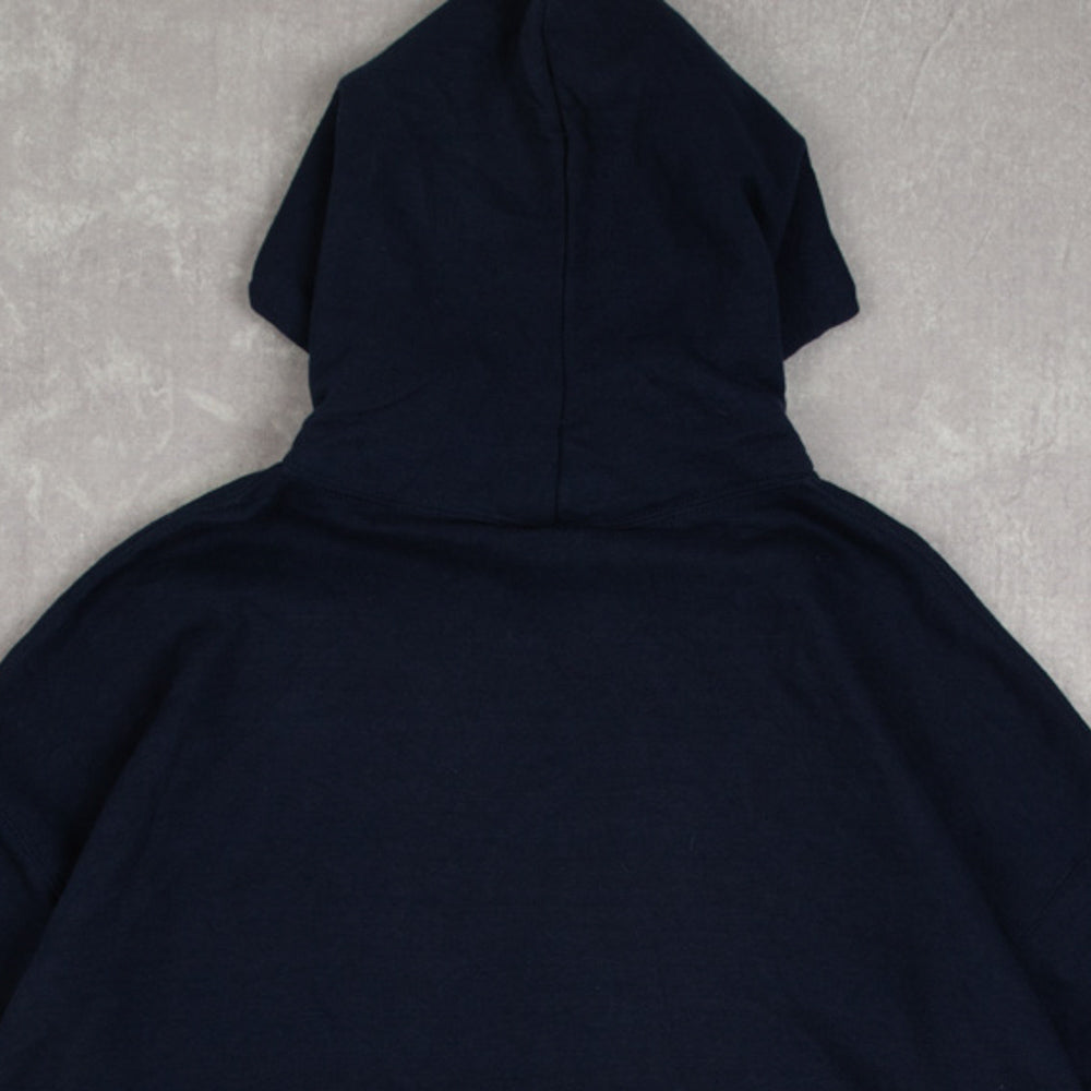 Russell Men's Authentic Hooded Sweatshirt - French Navy, Size XL, Premium Cotton Blend - View #8