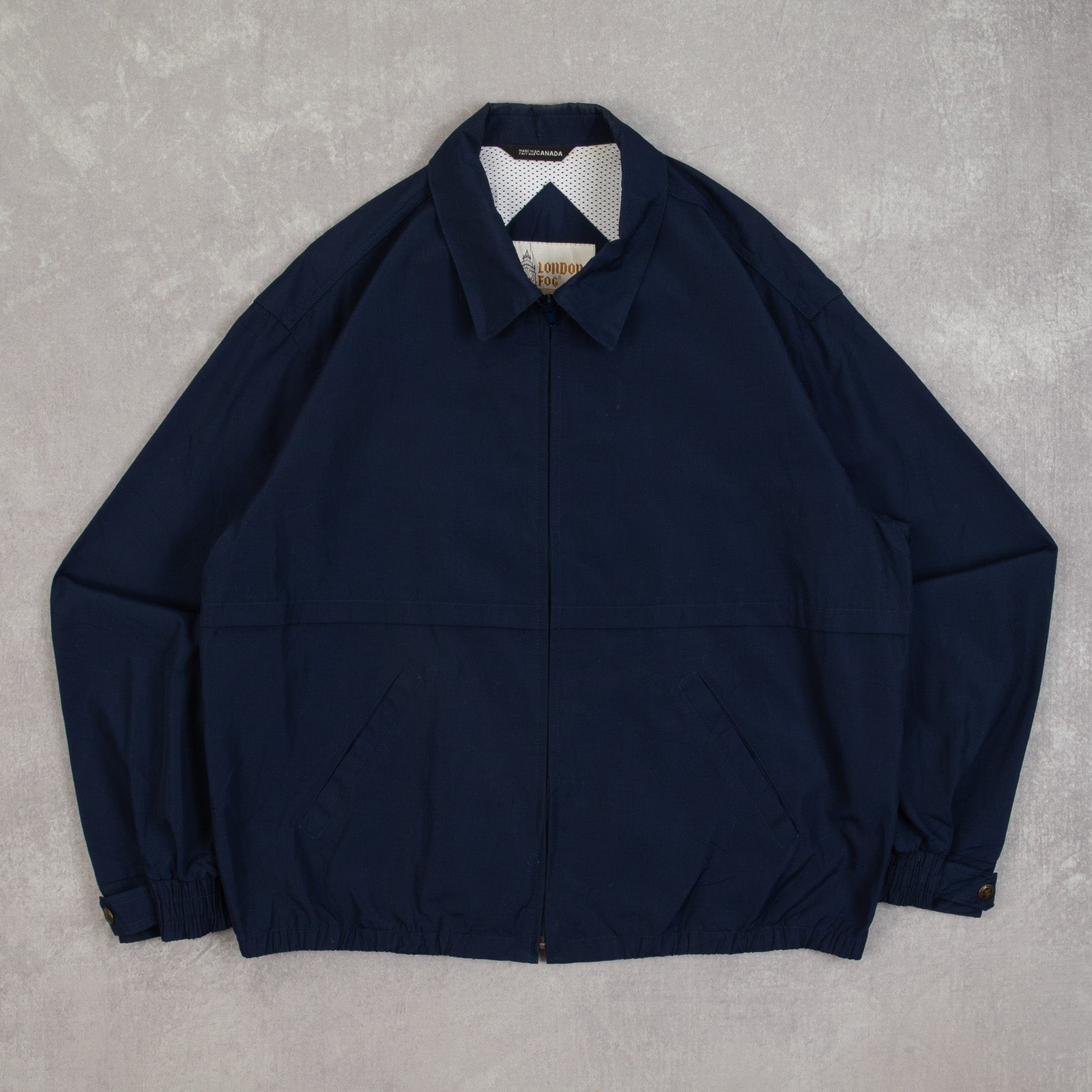 MEN'S VINTAGE 1980S FULL ZIP HARRINGTON JACKET - MEDIUM – North