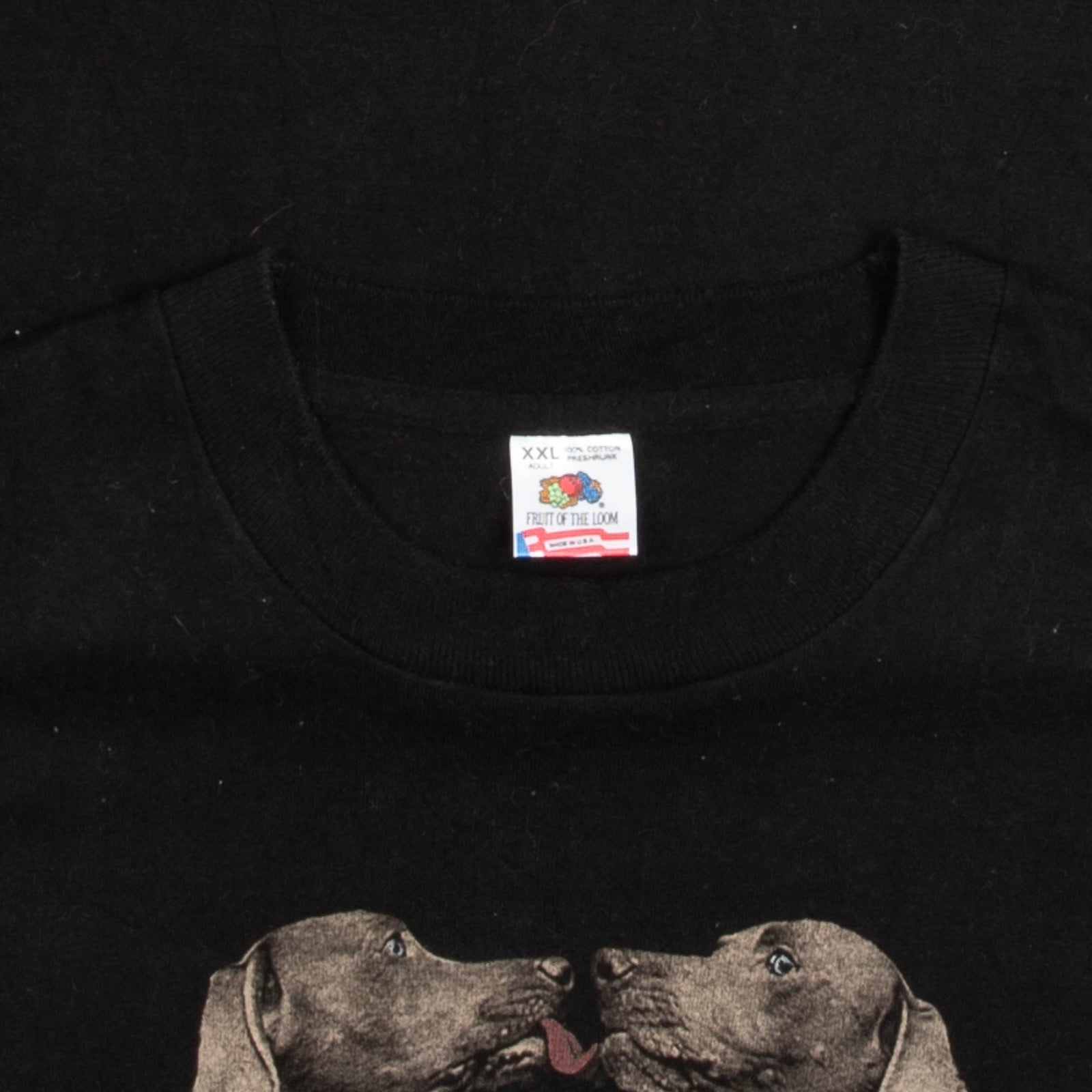 MEN'S VINTAGE 1993 WILLIAM WEGMAN SINGLE STITCH T-SHIRT - XX-LARGE
