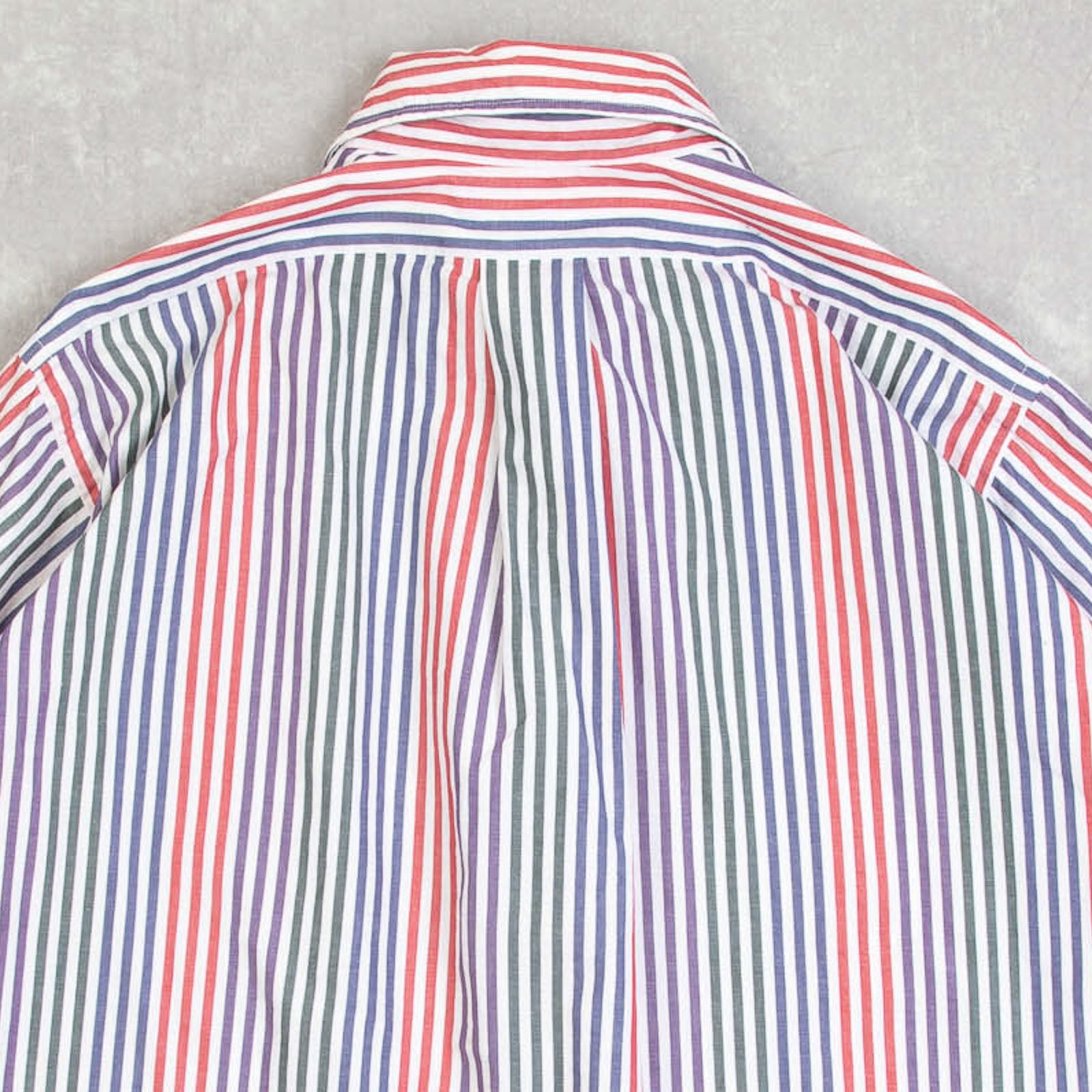 MEN'S VINTAGE 1990S BROOKS BROTHERS STRIPED LONG SLEEVE SHIRT MEN'S VINTAGE 1990S BROOKS BROTHERS STRIPED LONG SLEEVE SHIRT