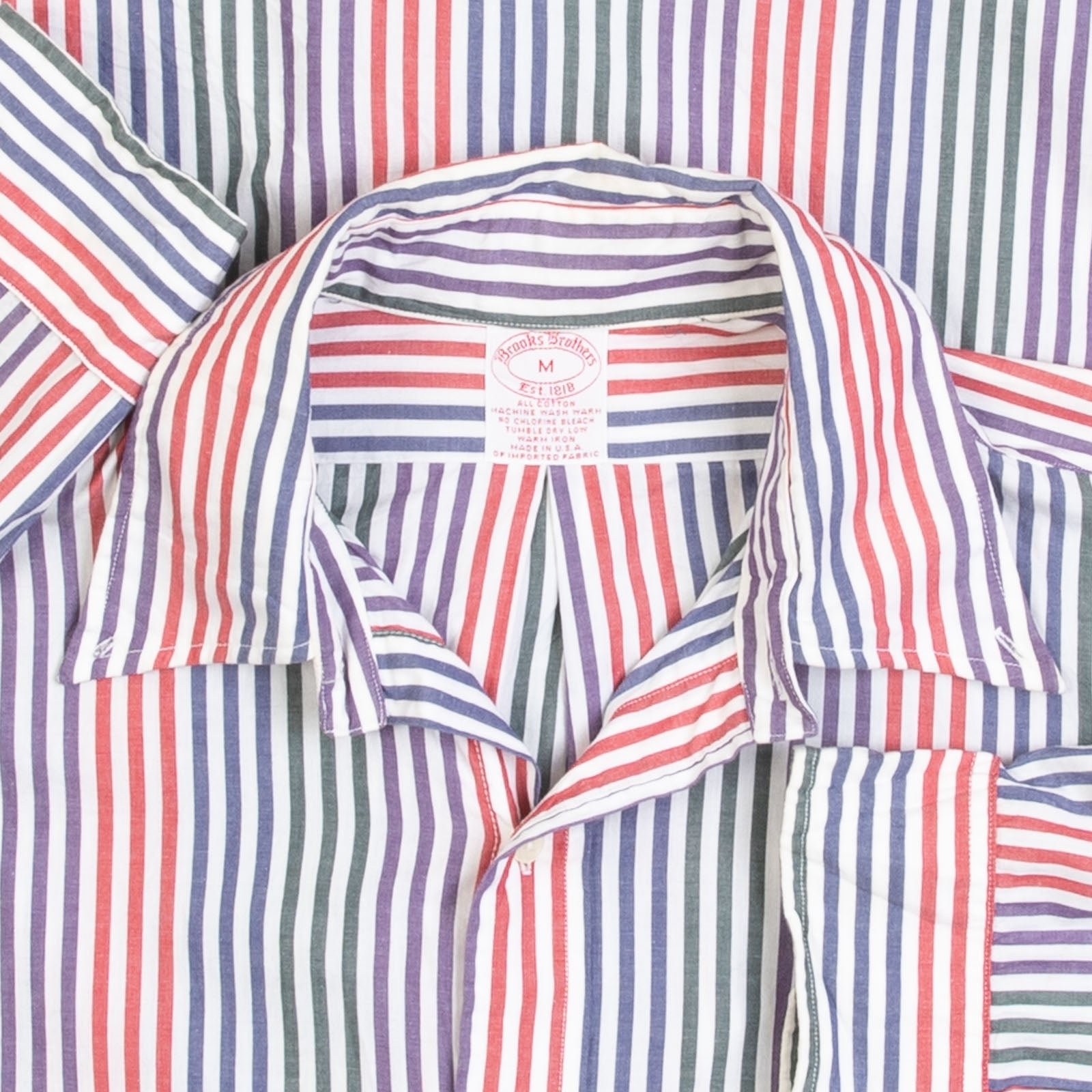 MEN'S VINTAGE 1990S BROOKS BROTHERS STRIPED LONG SLEEVE SHIRT