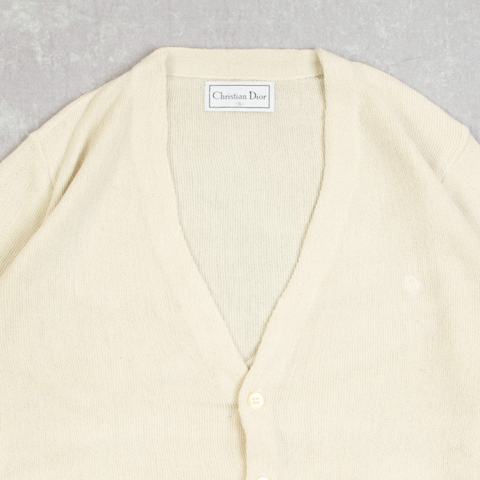 トップス 90s Christian Dior wool knit cardigan 90s Christian DIOR Cardigan Black Slouchy Dior Sweater | Shop