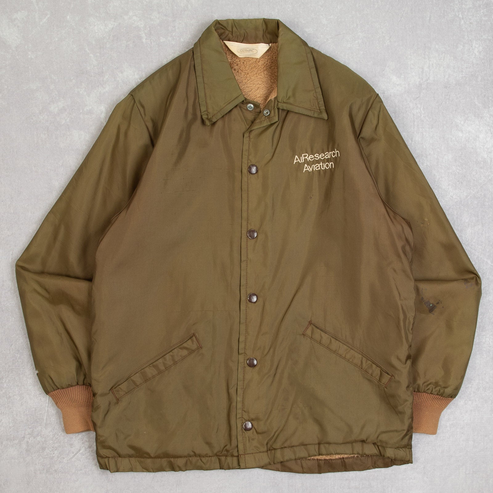 MEN'S VINTAGE 1980S SHERPA LINED COACH JACKET - X-LARGE – North