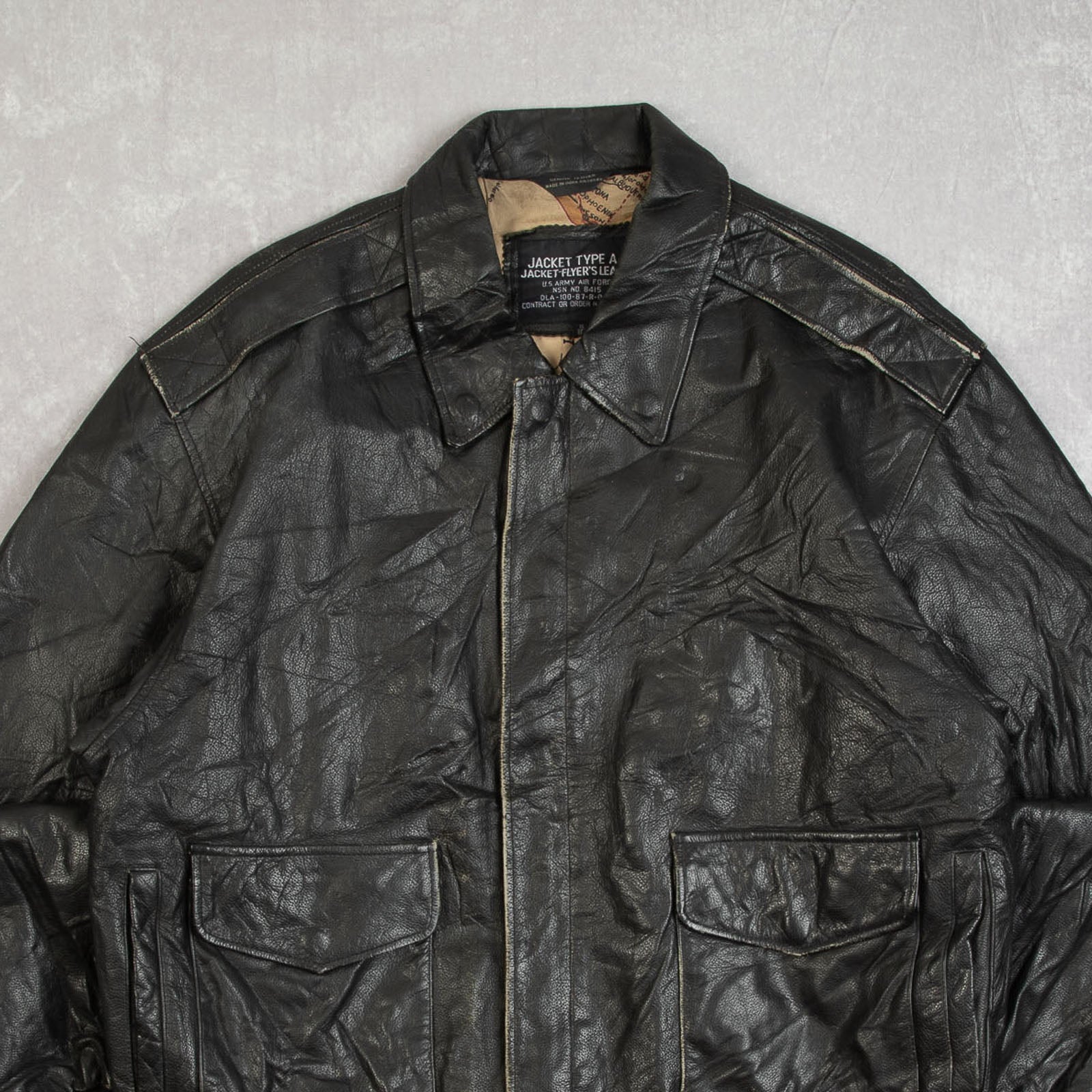 【90s vintage】type A-2 leather flight jkt Men's Type A2 Flight Leather Jacket – Crush on Retro