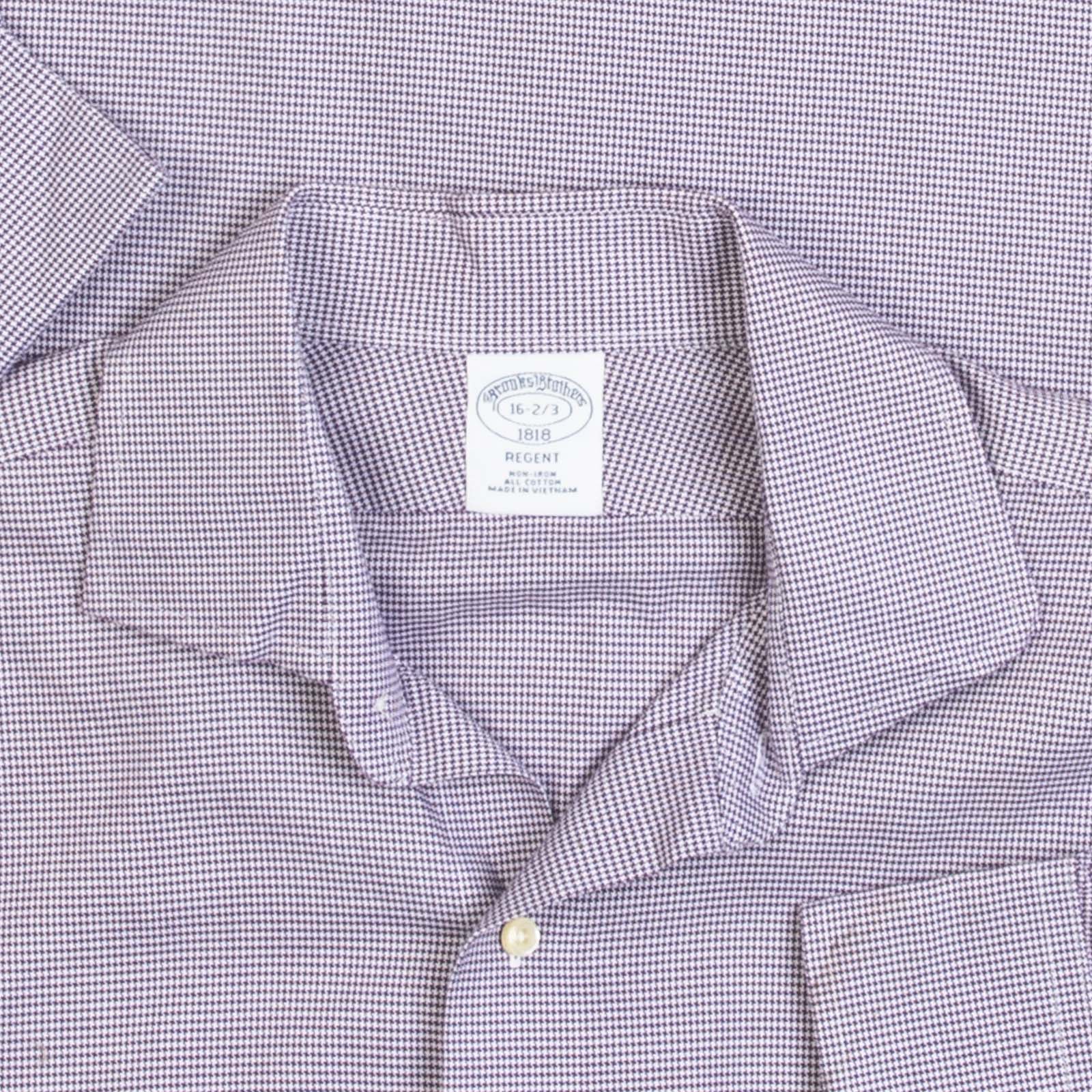 MEN'S VINTAGE 1990S BROOKS BROTHERS REGENT HOUNDSTOOTH SHIRT