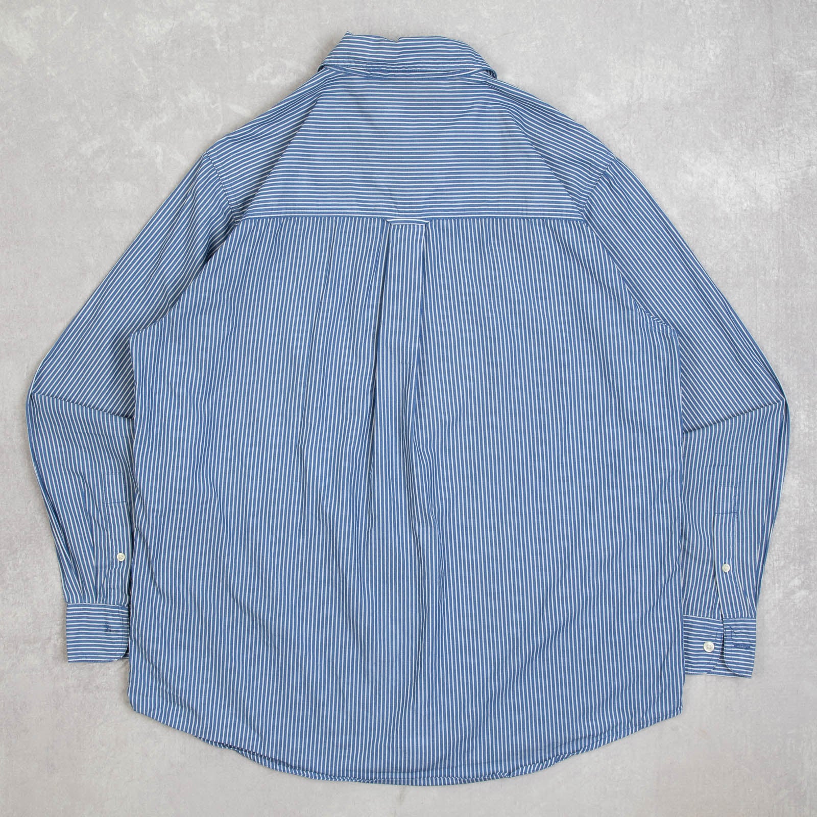 MEN'S VINTAGE 1990S CHAPS STRIPED SHIRT - LARGE – North Workshop