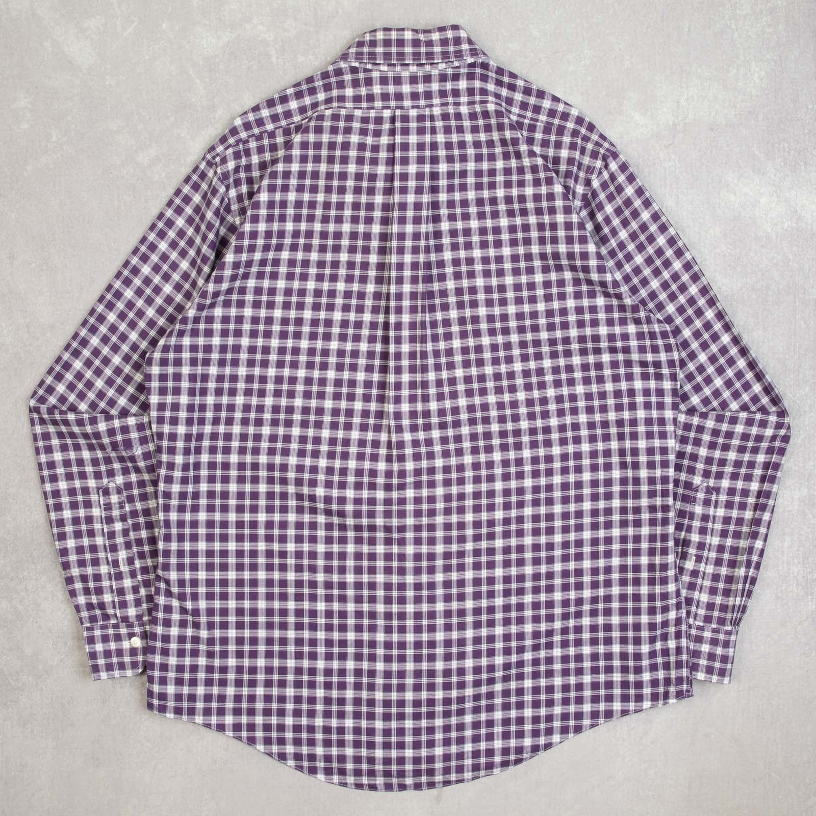 MEN'S VINTAGE 1990S BROOKS BROTHERS CHECKED SHIRT - LARGE – North