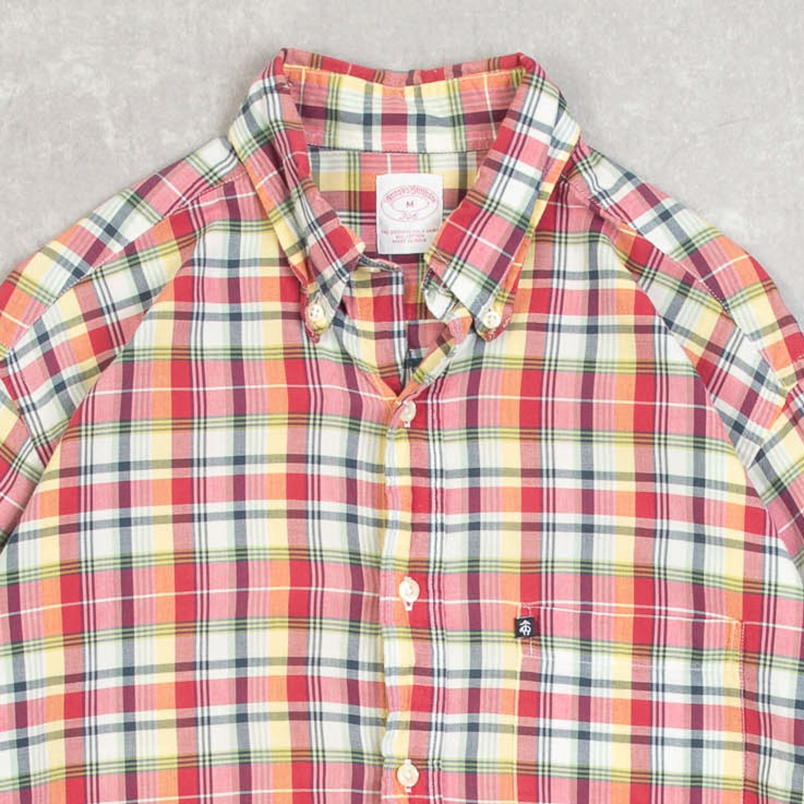 MEN'S VINTAGE 1990S BROOKS BROTHERS CHECKED SHIRT - MEDIUM – North