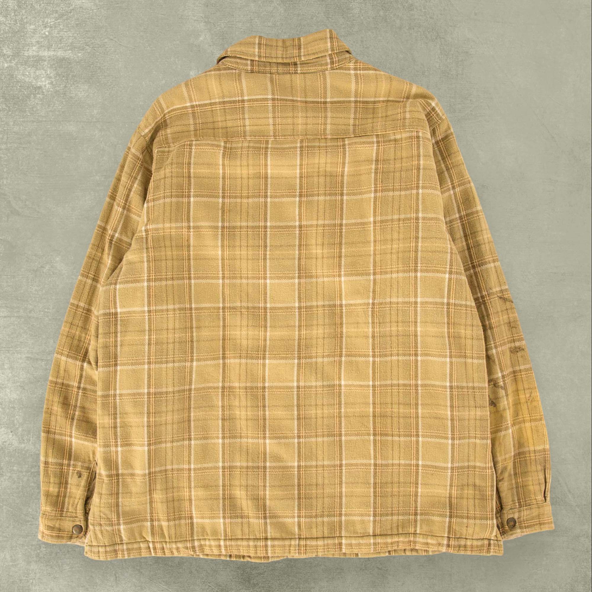 Women's fleece lined checked shirt on sale
